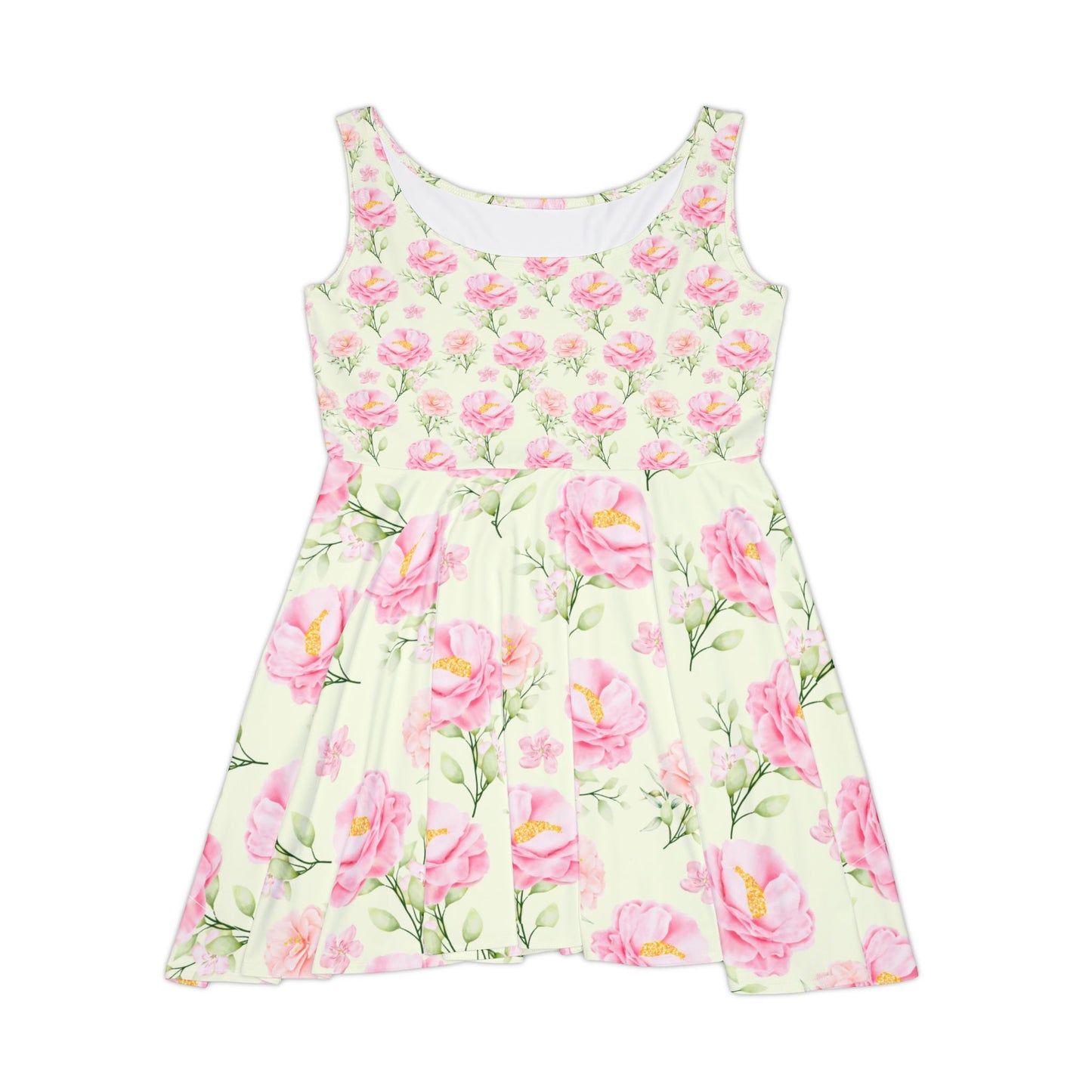 ‘Pretty Pink Flowers’ Women's Skater Dress (AOP)