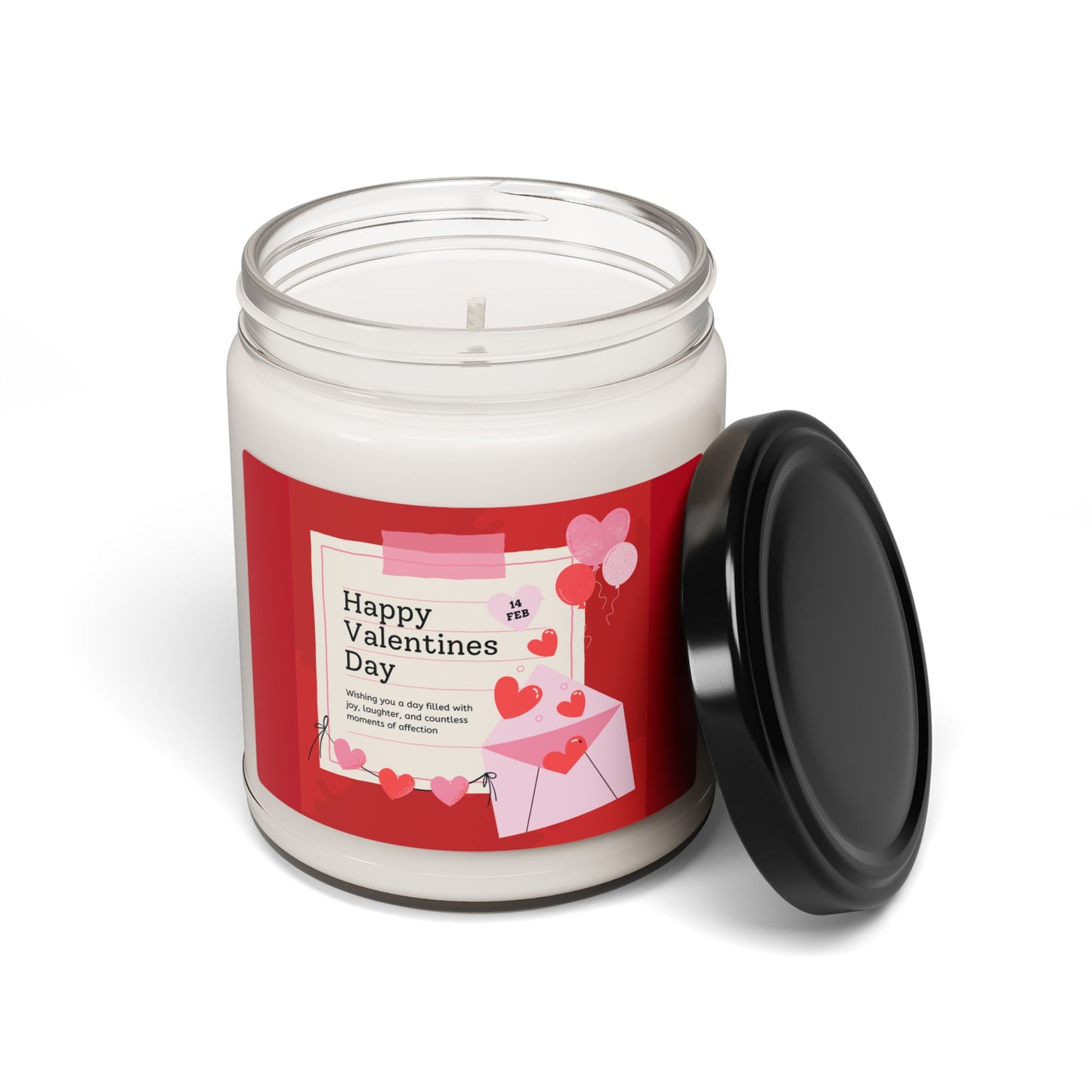 ‘Happy Valentines Day’ Scented Soy Candle, 9oz