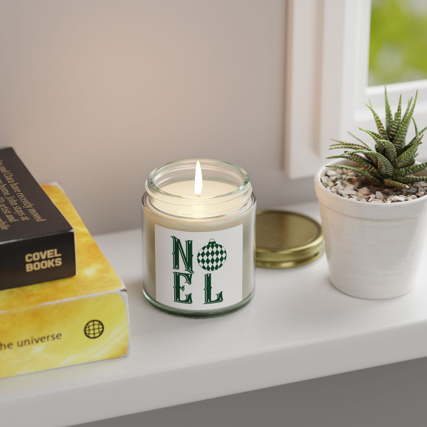 Noel Scented Candles, Coconut Apricot Wax (4oz, 9oz)
