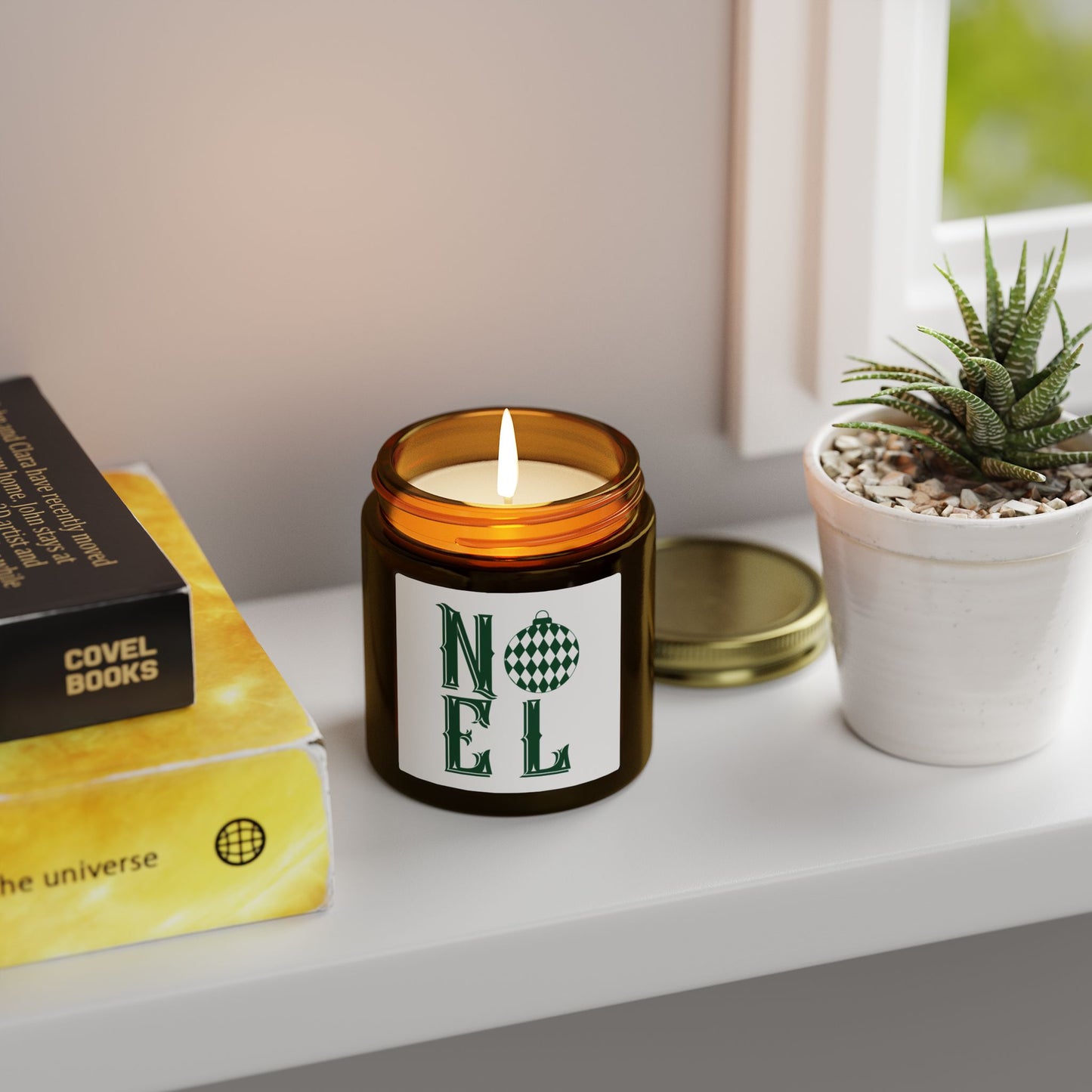 Noel Scented Candles, Coconut Apricot Wax (4oz, 9oz)
