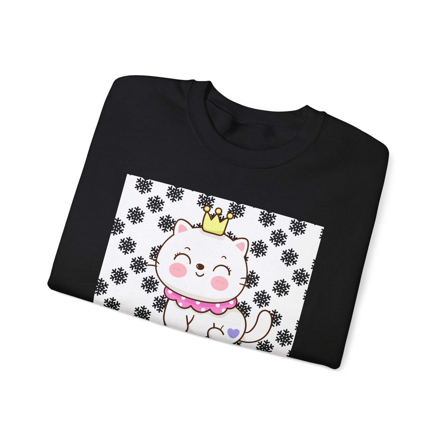 I Love You Mom Crewneck Sweatshirt - Cute Cat Design for Mother's Day
