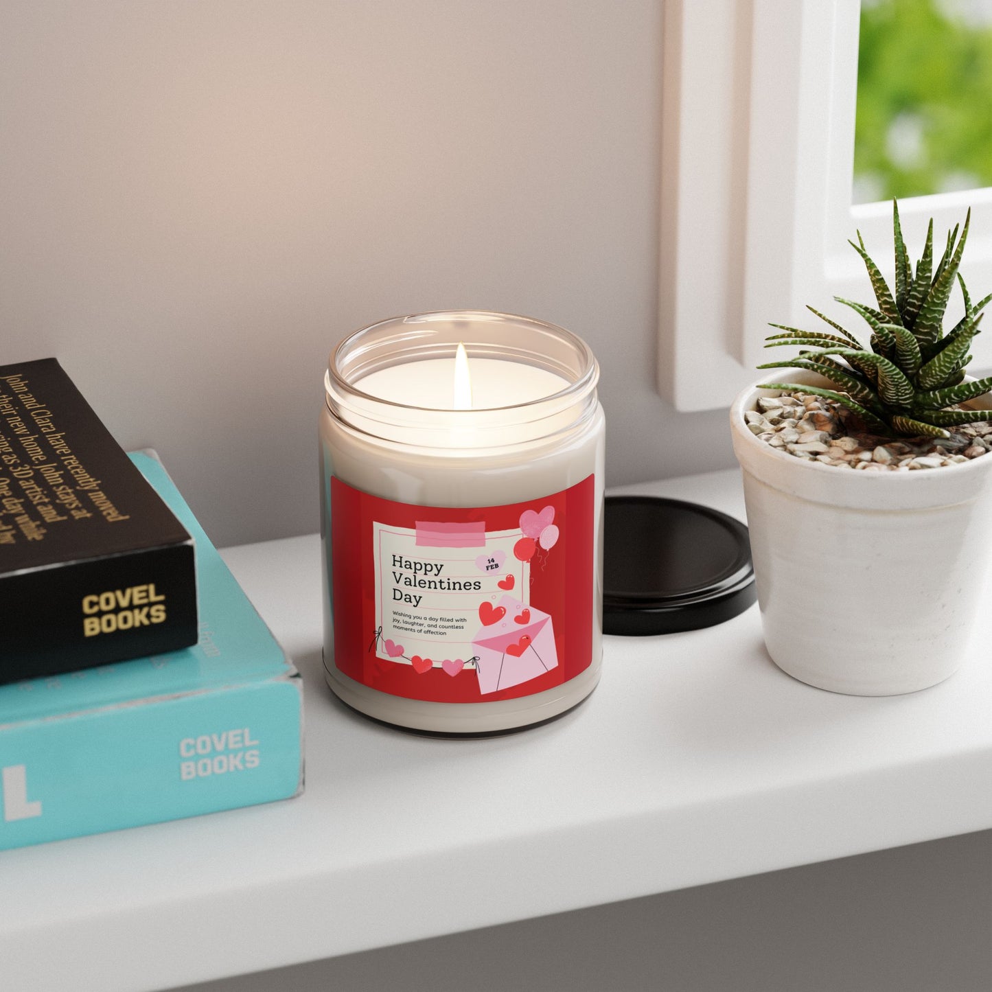 ‘Happy Valentines Day’ Scented Soy Candle, 9oz