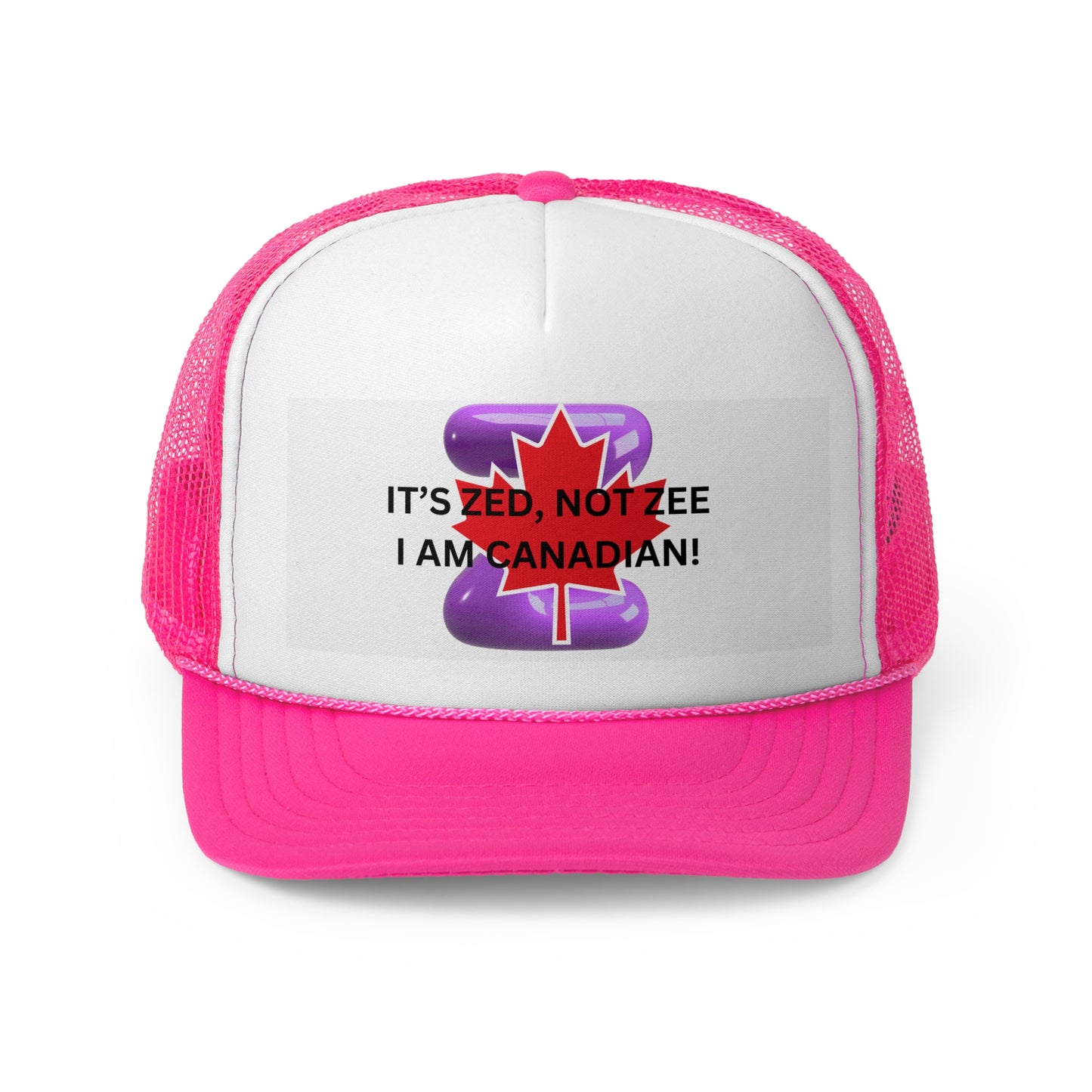Canadian Humor Trucker Cap - 'It's Zed, Not Zee'