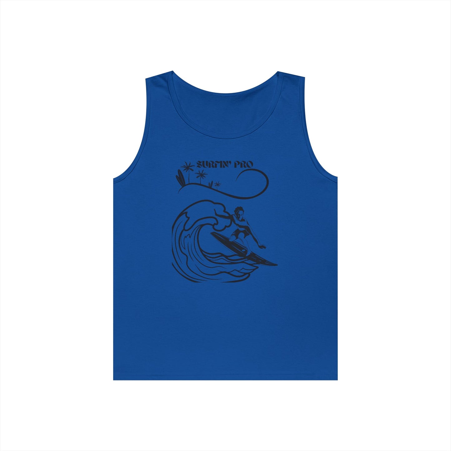 Surfing Vibes Tank Top, Unisex Cotton Sleeveless Shirt for Summer, Beach Wear, Surfing Gifts, Casual Holiday Top