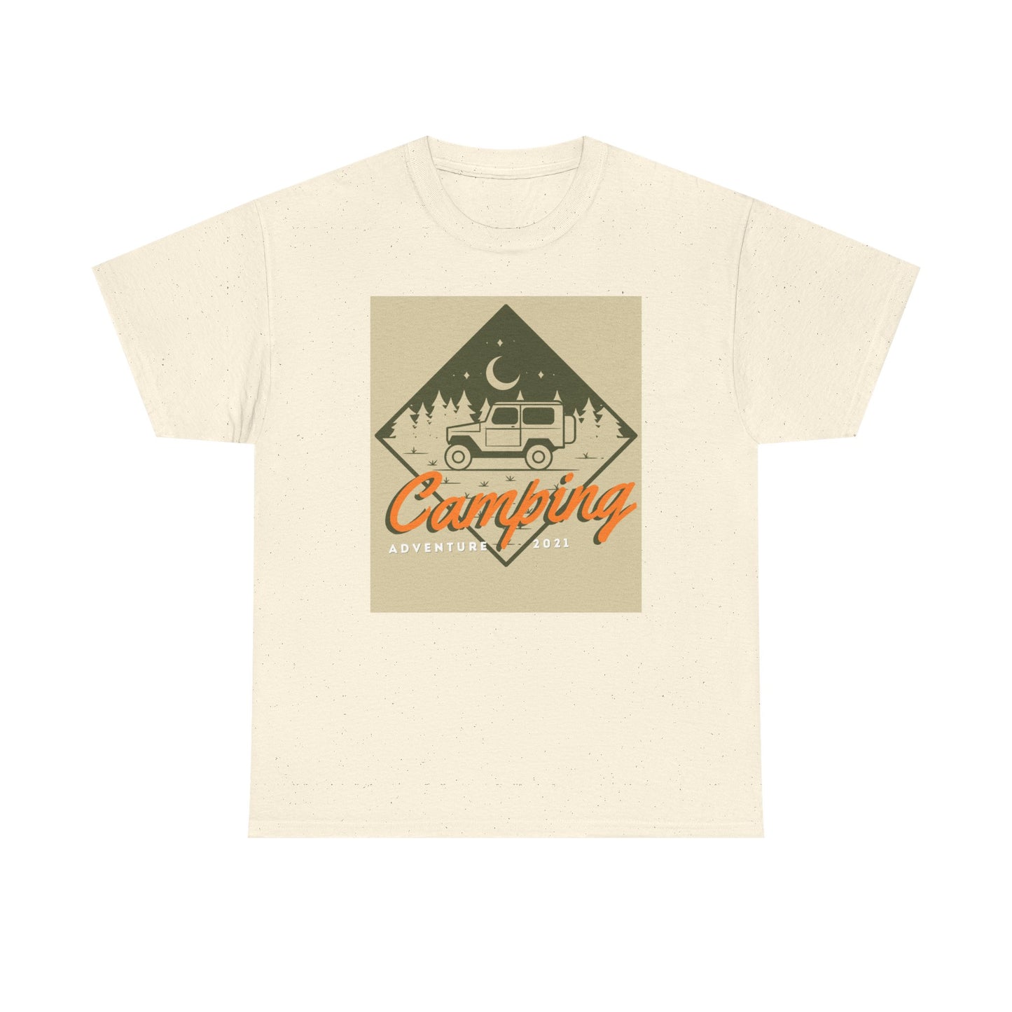 Camping Adventure Unisex Heavy Cotton Tee | Outdoor Fun Shirt, Nature Lover Gift, Camping Apparel, Casual Summer Tee, Travel Outfit