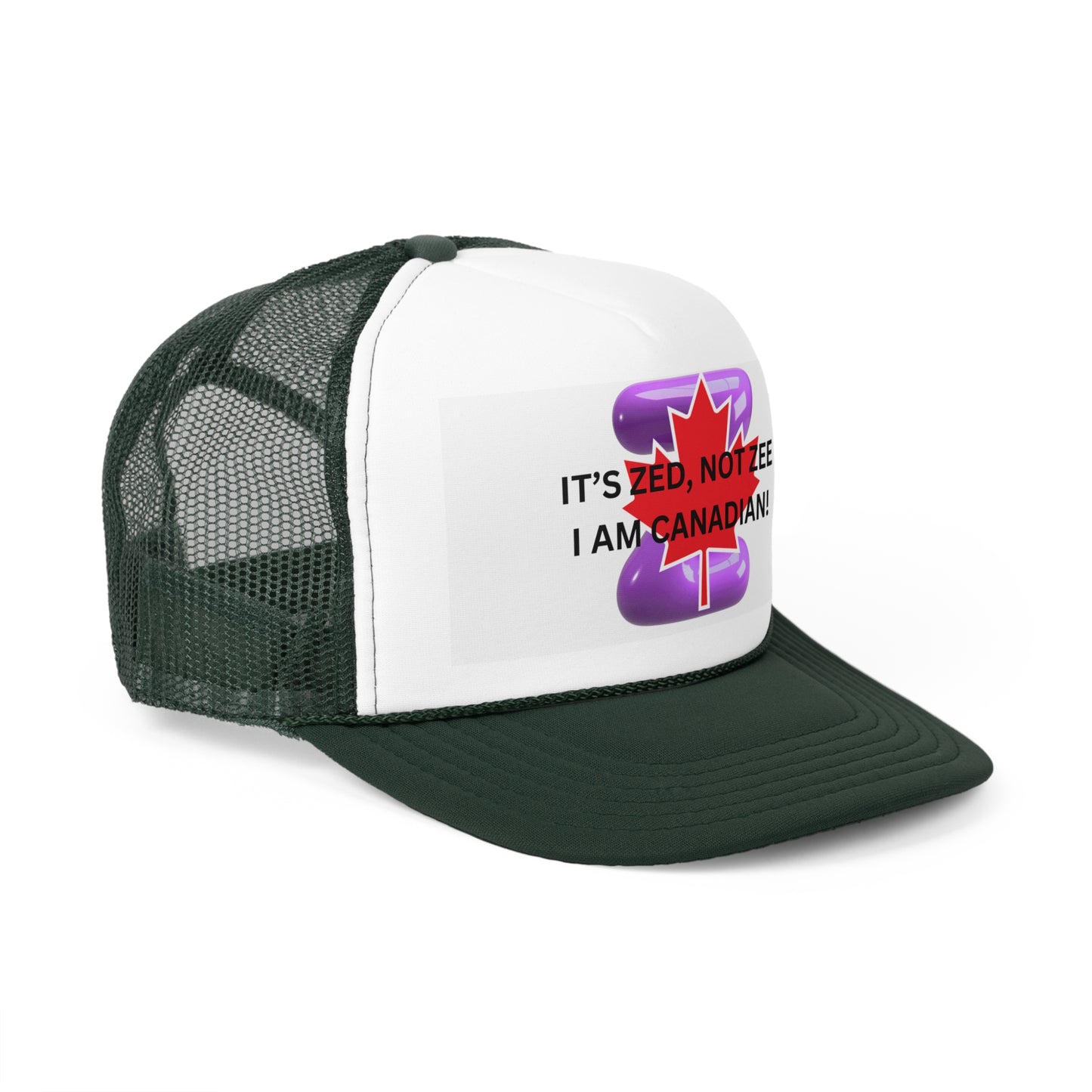 Canadian Humor Trucker Cap - 'It's Zed, Not Zee'