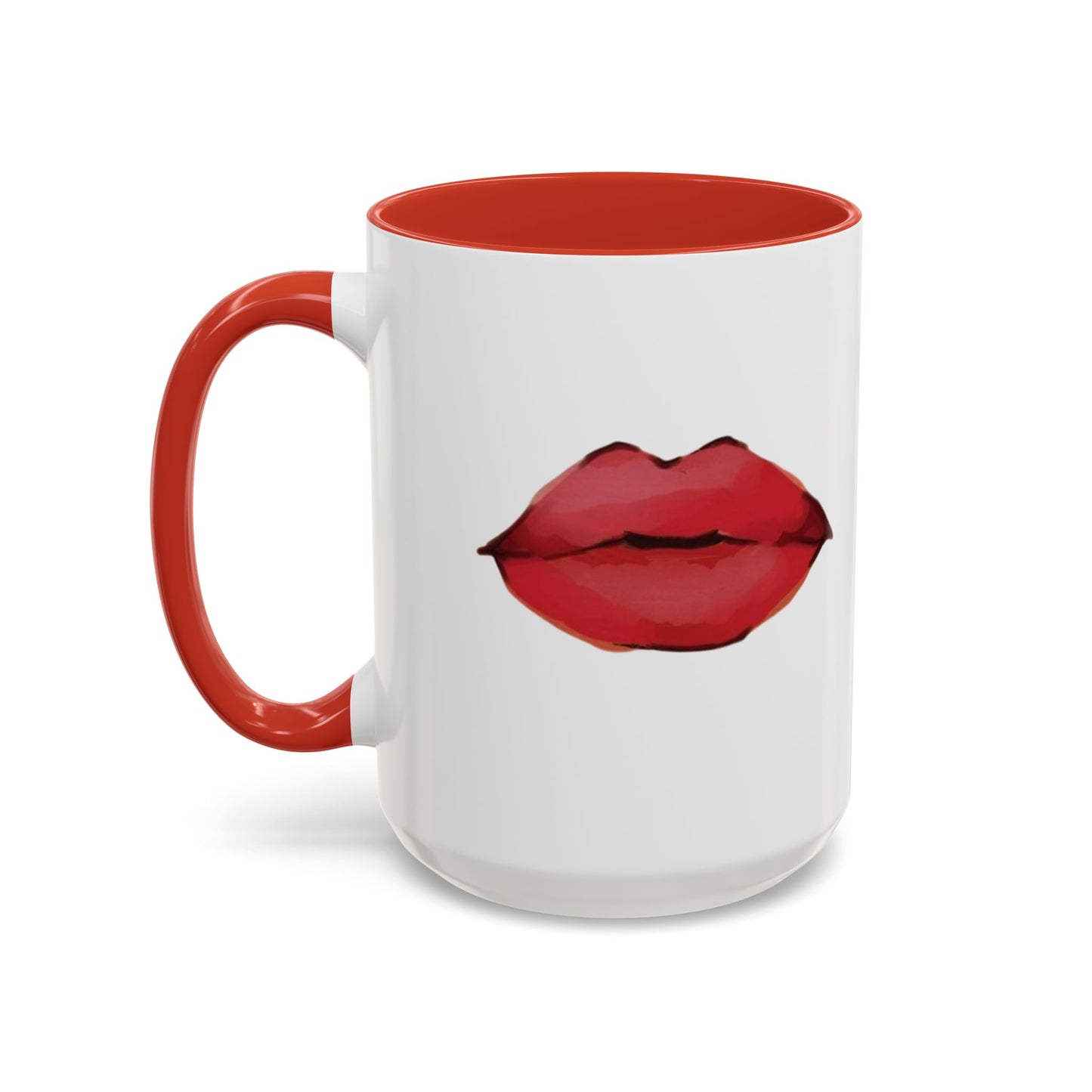 ‘Red Lips’ Accent Coffee Mug (11, 15oz)