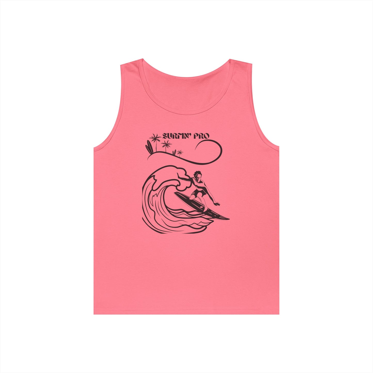 Surfing Vibes Tank Top, Unisex Cotton Sleeveless Shirt for Summer, Beach Wear, Surfing Gifts, Casual Holiday Top