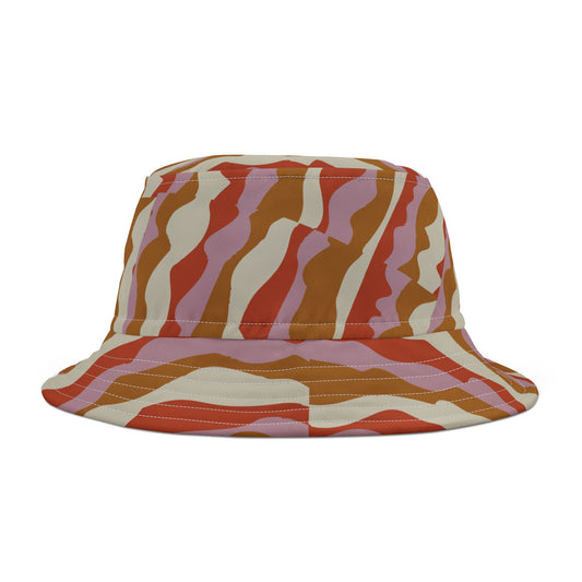 Boho Chic Bucket Hat, Stylish Summer Accessory, Trendy Sun Protection, Perfect for Festivals, Beach Days, and Gifts
