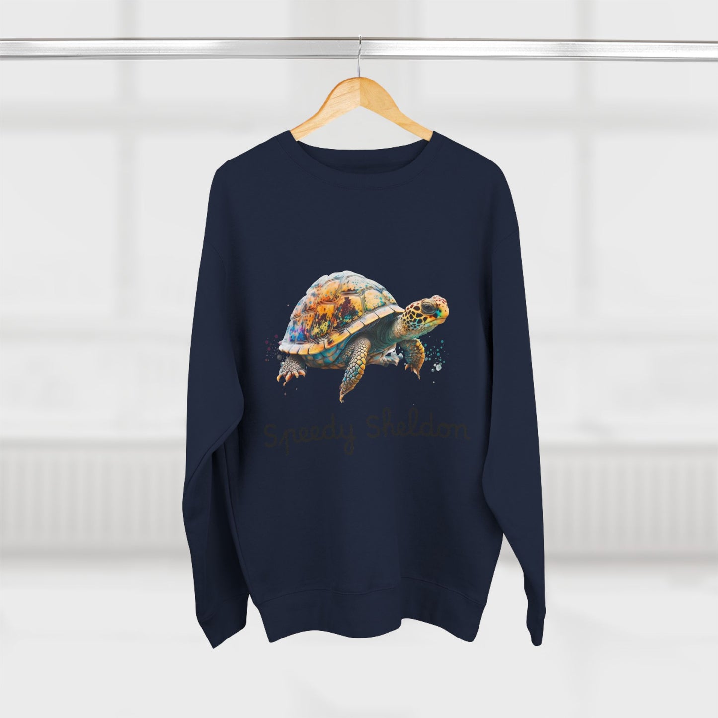 ‘Speedy Sheldon’ Turtle Unisex Crewneck Sweatshirt