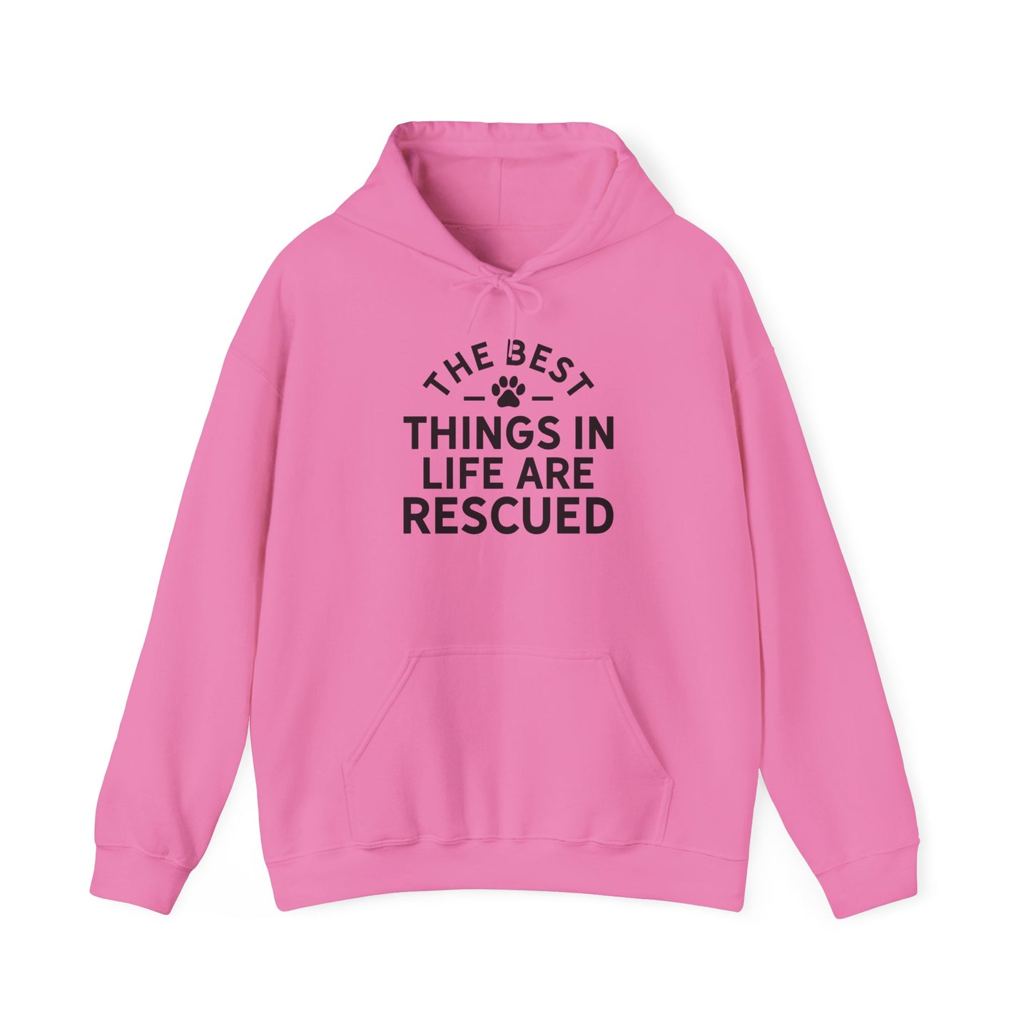 ‘The best things in life are rescued’ Unisex Heavy Blend™ Hooded Sweatshirt