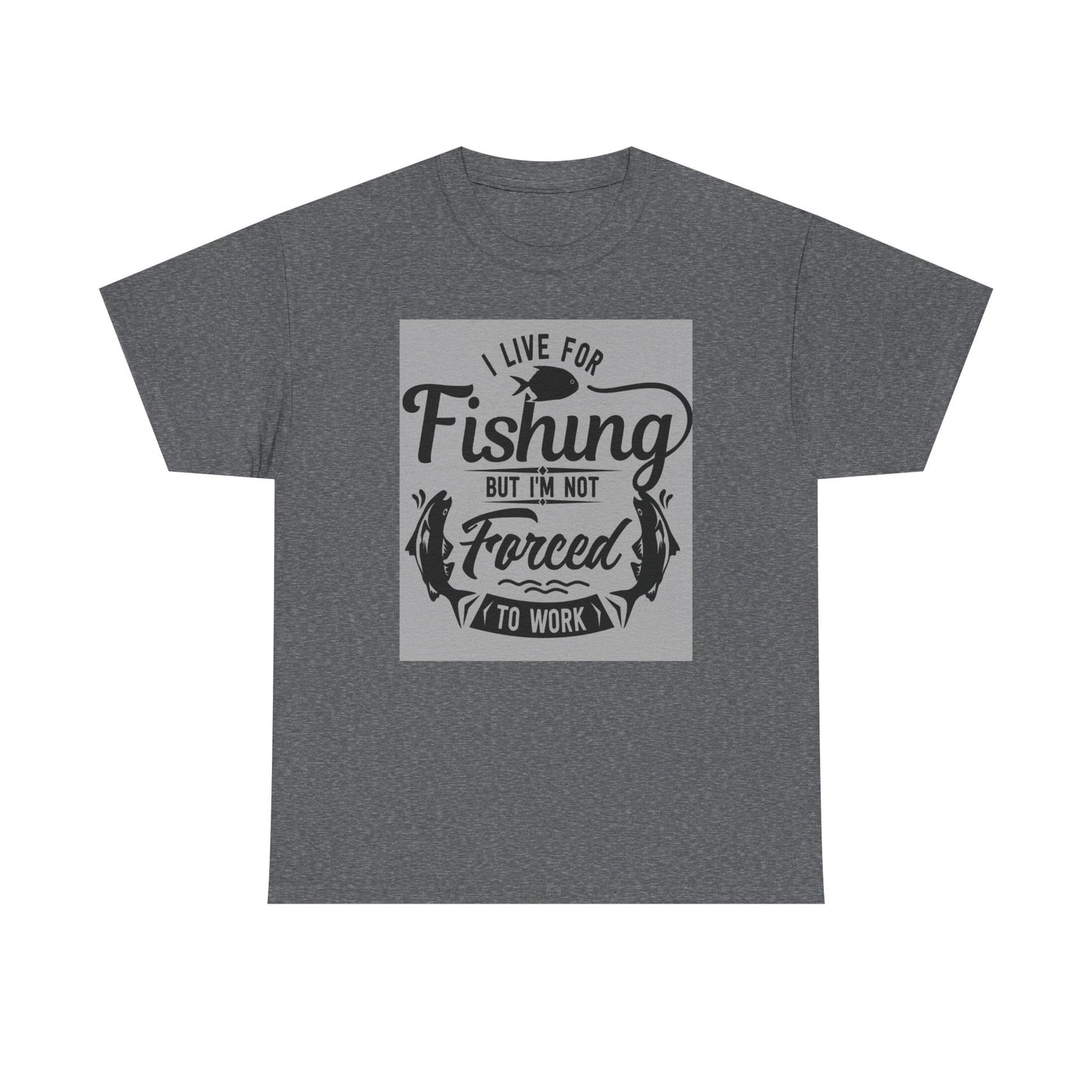 Fishing Enthusiast Tee - I Live for Fishing, Cute Fishing Shirt, Gift for Angler, Outdoor Adventure Apparel, Perfect for Father's Day