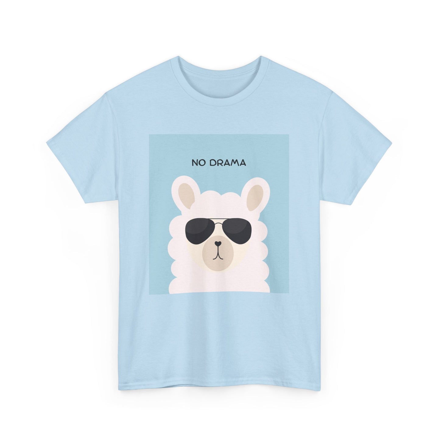 Chill Vibes Tee - No Drama Design, Casual T-Shirt, Gift for Llama Lovers, Everyday Wear, Fun Graphic Shirt
