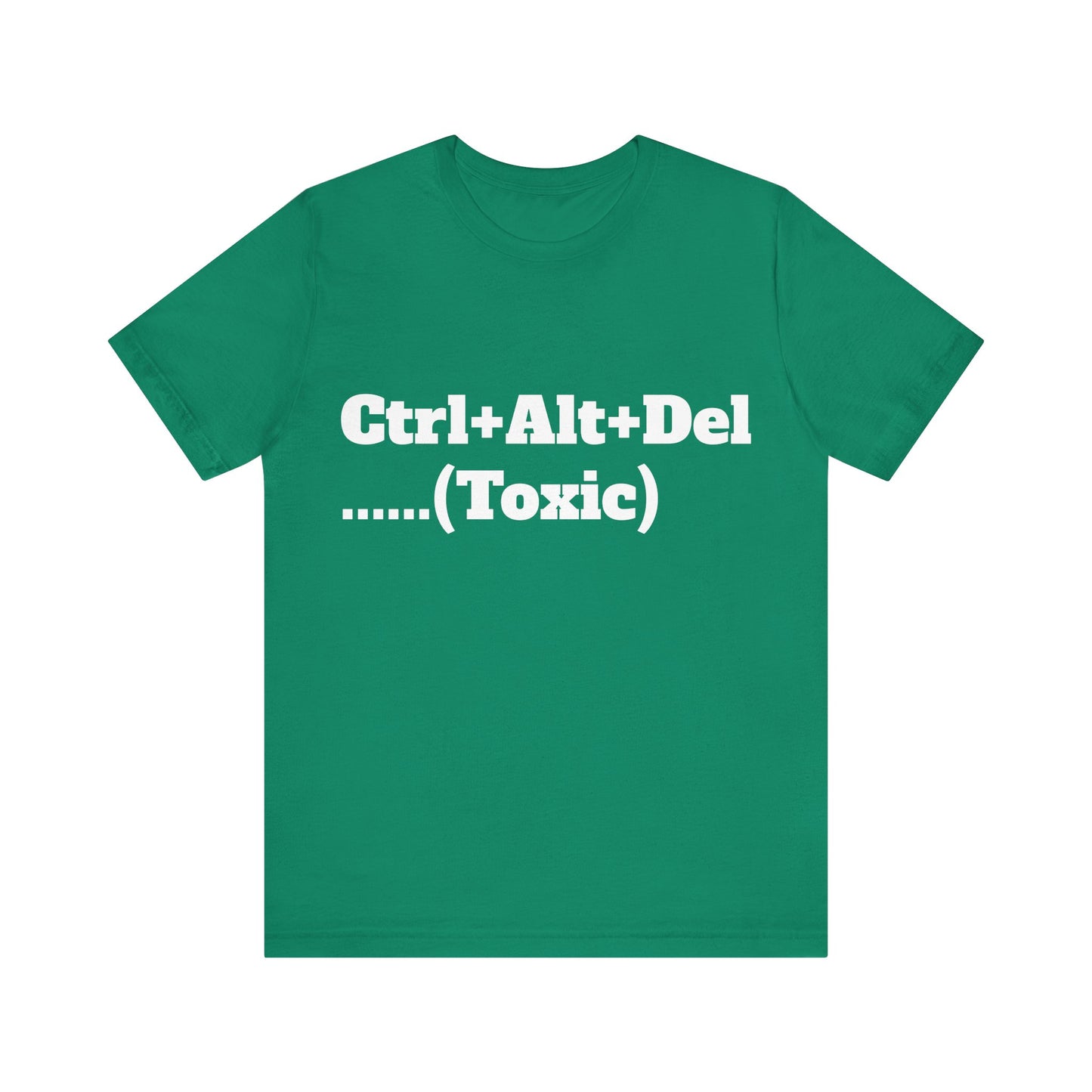 Ctrl+Alt+Del w/ White Text Unisex Jersey Short Sleeve Tee