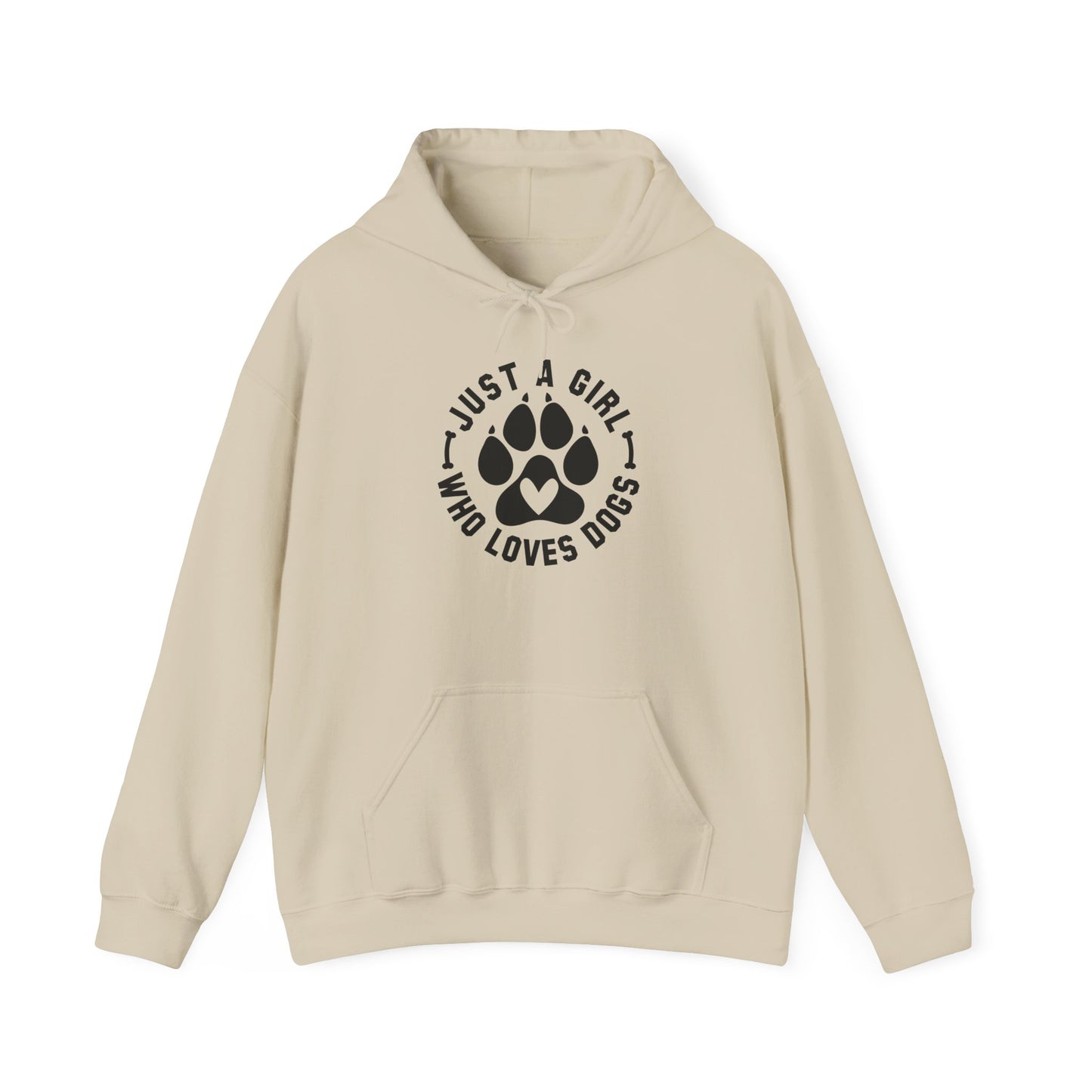 ‘Just a Girl who loves Dogs’ Heavy Blend™ Hooded Sweatshirt