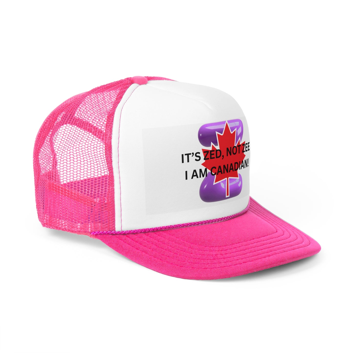Canadian Humor Trucker Cap - 'It's Zed, Not Zee'