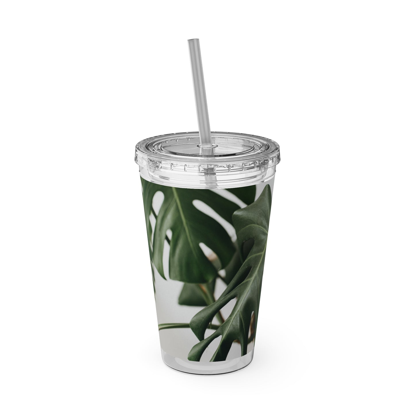 Sunsplash Tumbler with Straw, 16oz | Tropical Drinkware, Eco-Friendly Travel Cup, Summer Party Tumbler, Plant Lover Gift, Reusable [...]