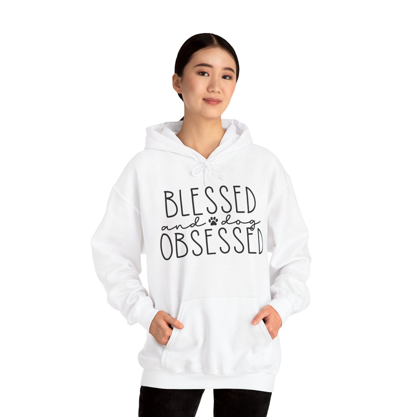 'Blessed & Dog Obsessed' Unisex Heavy Blend™ Hooded Sweatshirt