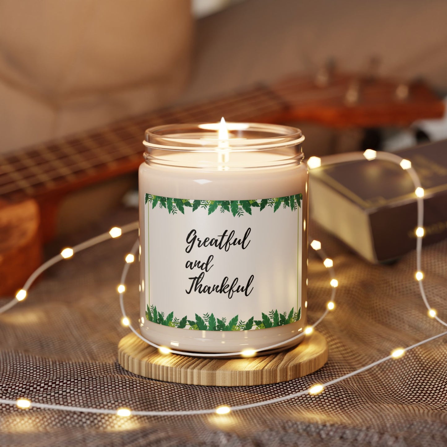 ‘Greatful and Thankful’ Scented Soy Candle, 9oz