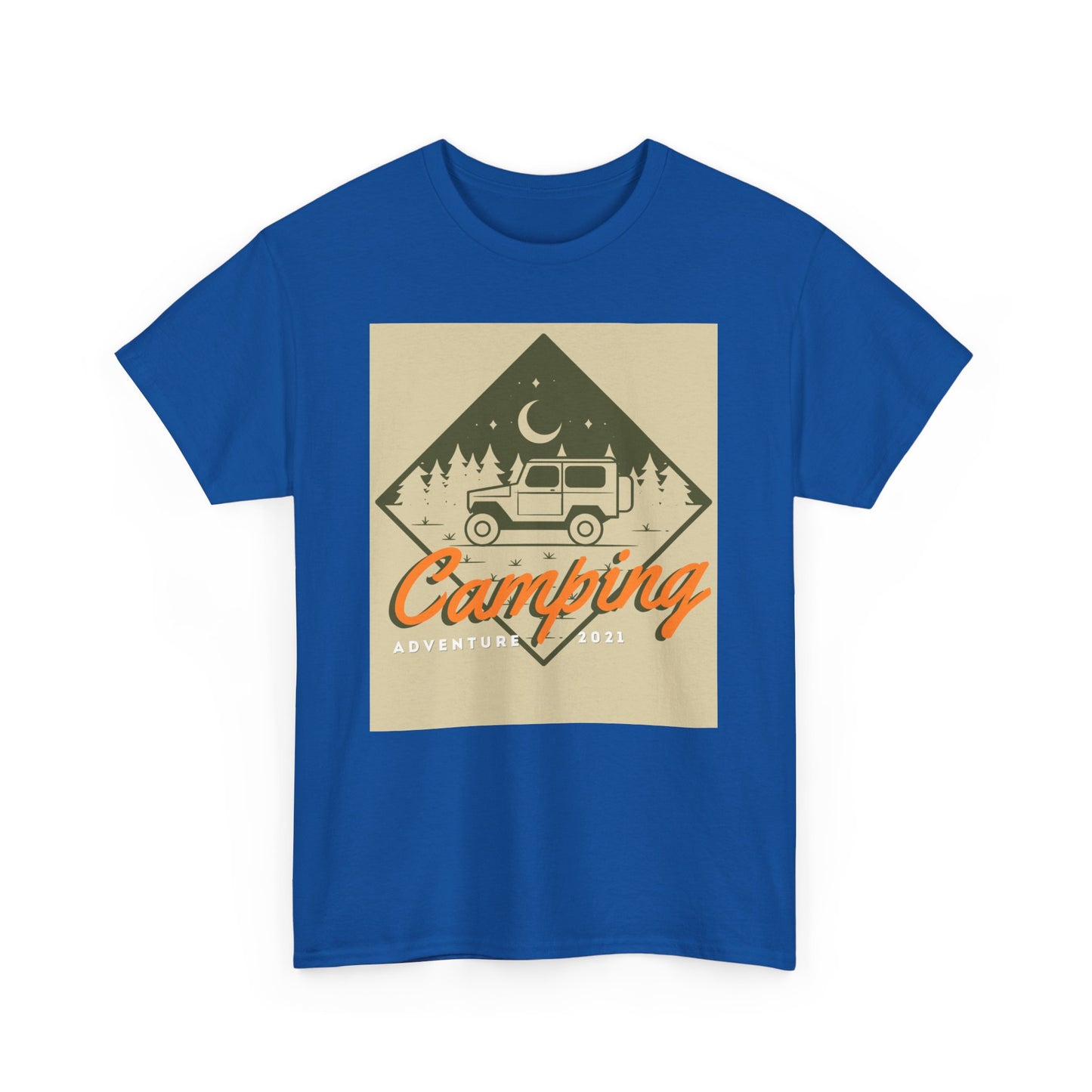 Camping Adventure Unisex Heavy Cotton Tee | Outdoor Fun Shirt, Nature Lover Gift, Camping Apparel, Casual Summer Tee, Travel Outfit