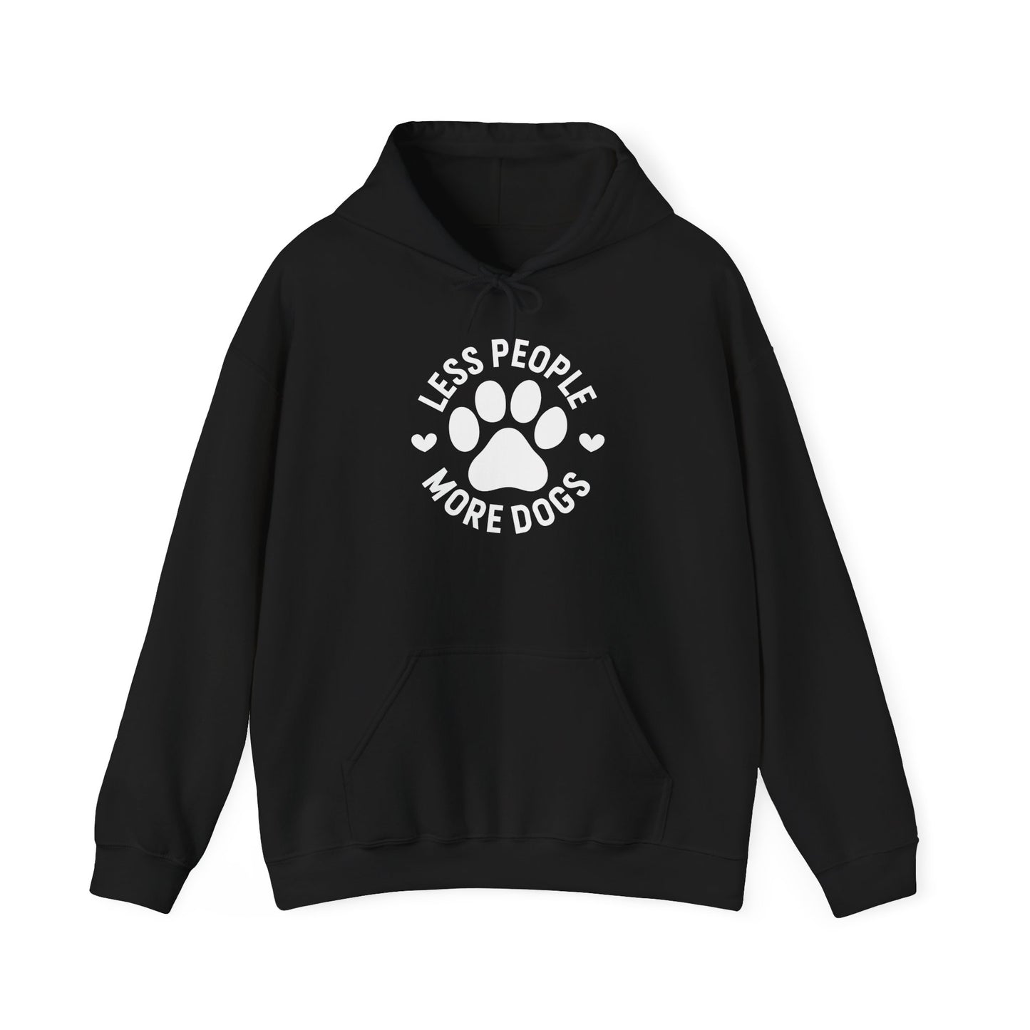 Less people more dogs’ Heavy Blend™ Hooded Sweatshirt