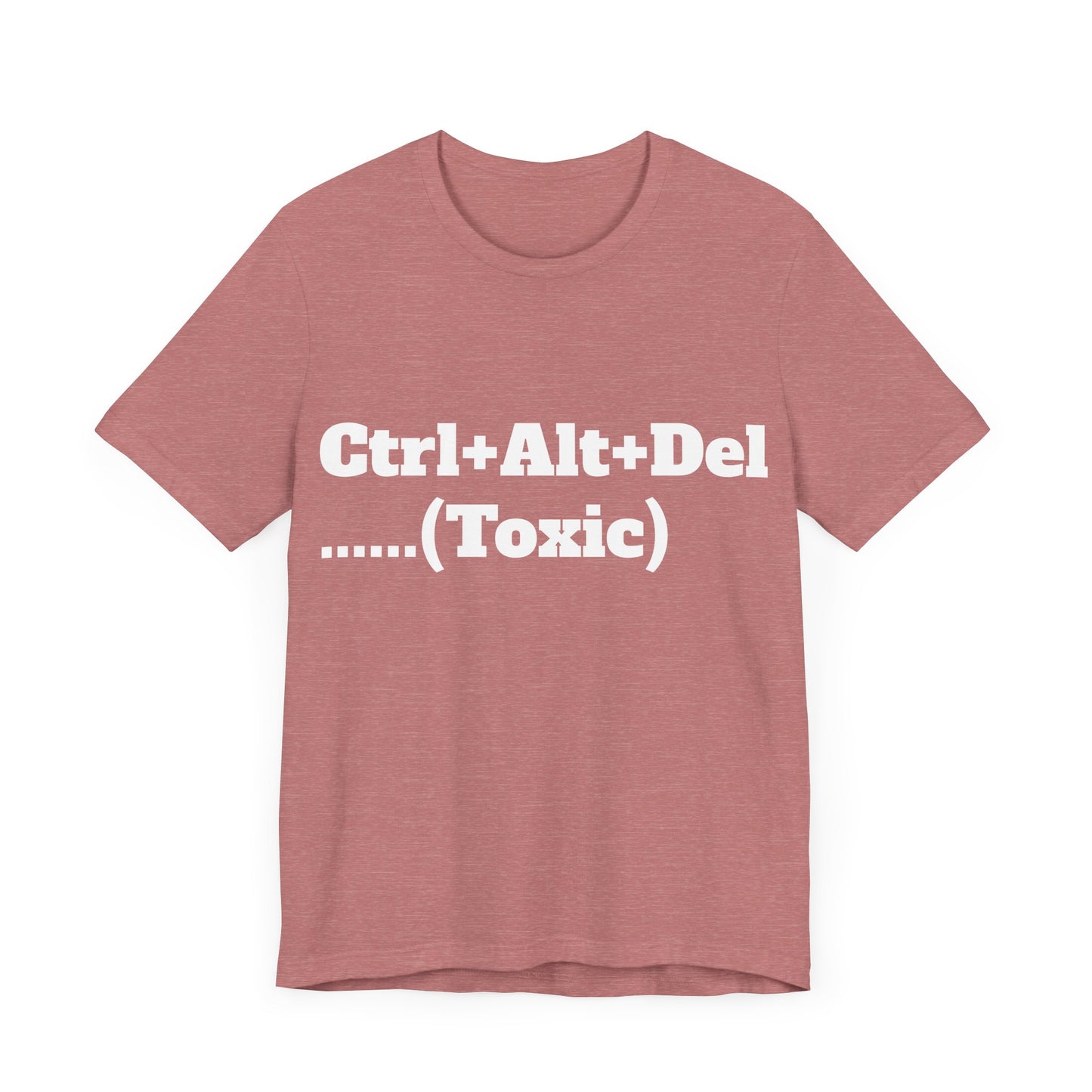 Ctrl+Alt+Del w/ White Text Unisex Jersey Short Sleeve Tee