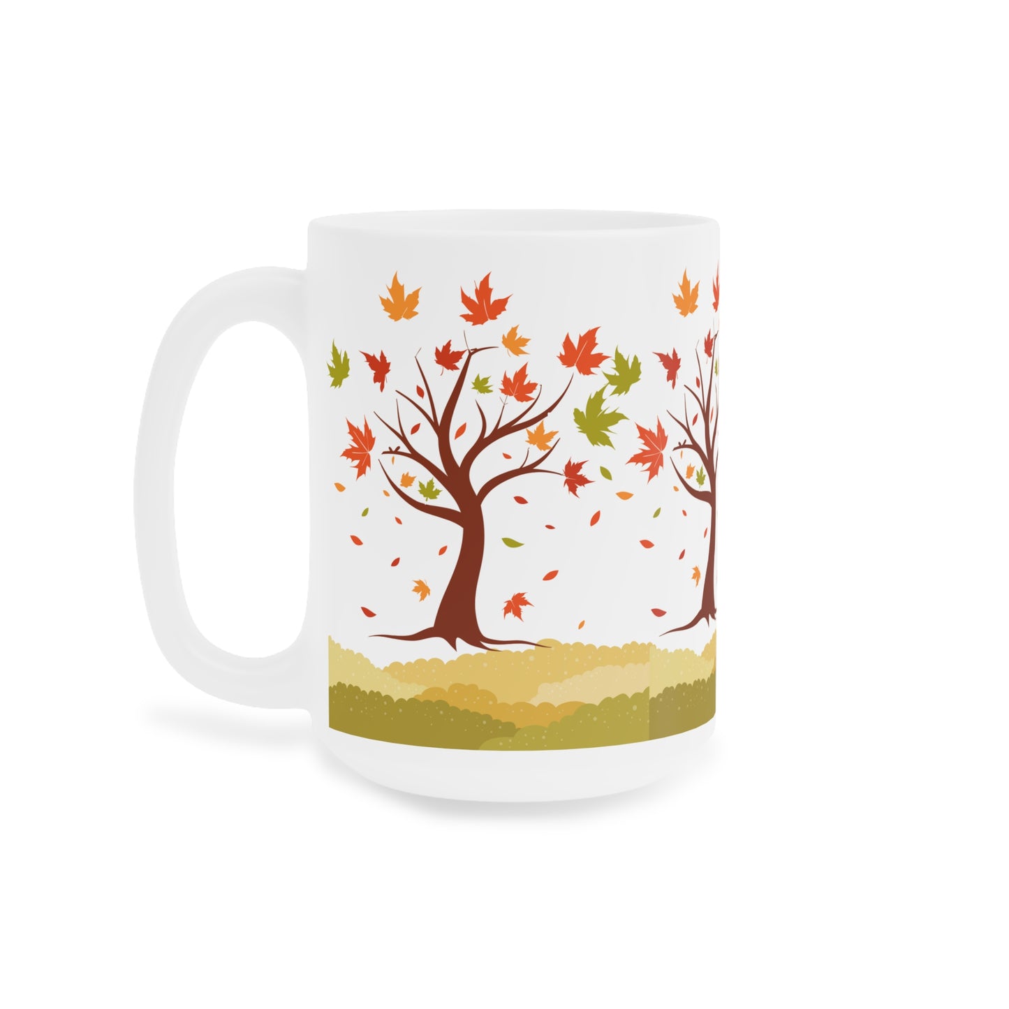 Autumn Leaves Ceramic Mug - Perfect for Cozy Fall Days