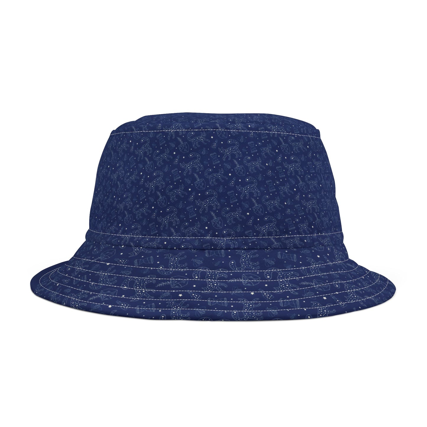 Navy Floral Bucket Hat for Summer Outings
