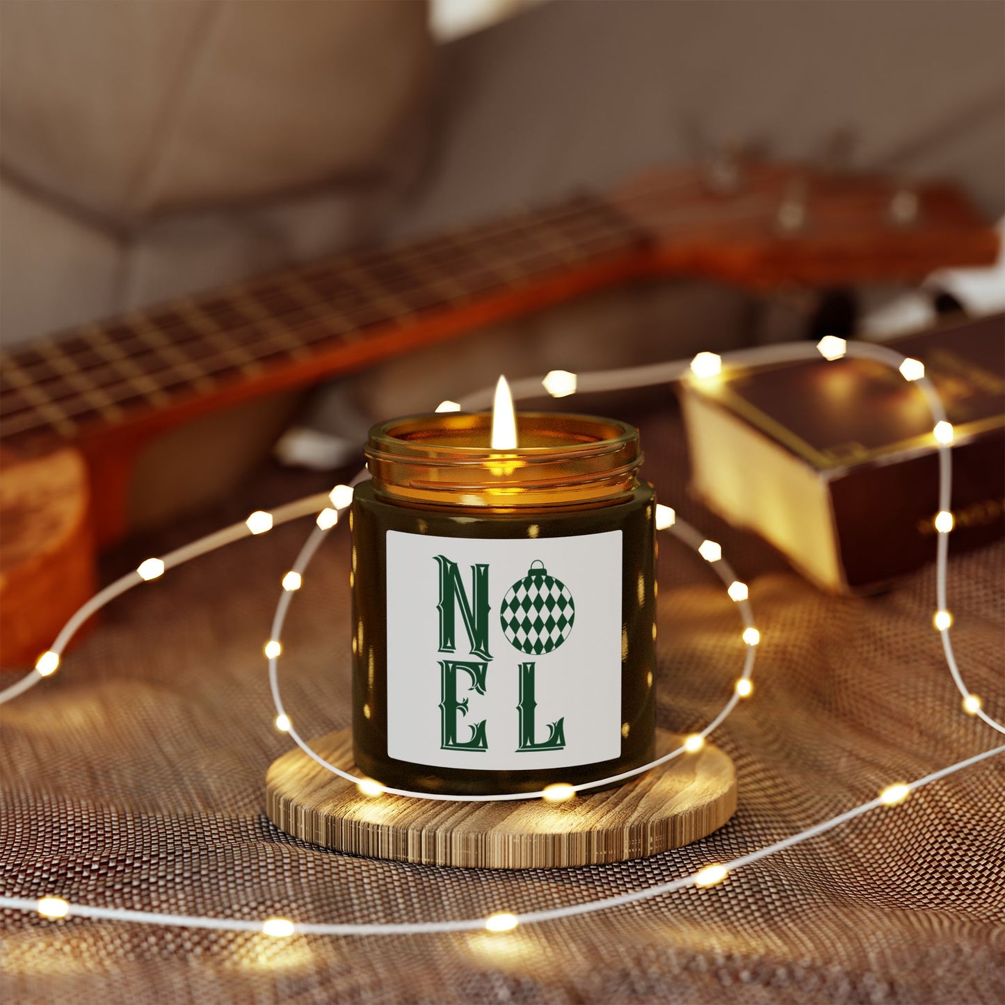 Noel Scented Candles, Coconut Apricot Wax (4oz, 9oz)