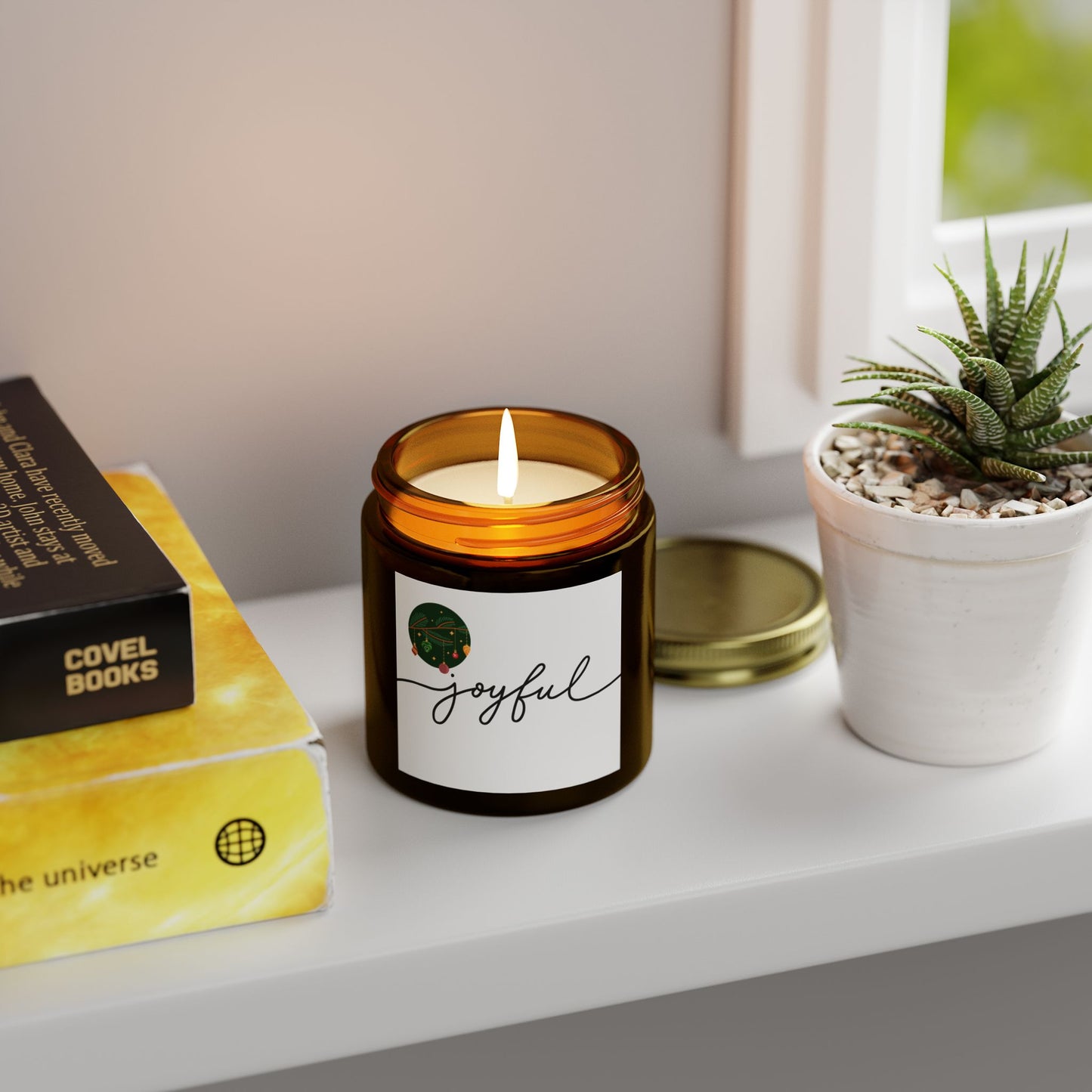 Candles - Joyful Coconut Apricot Scented Candle