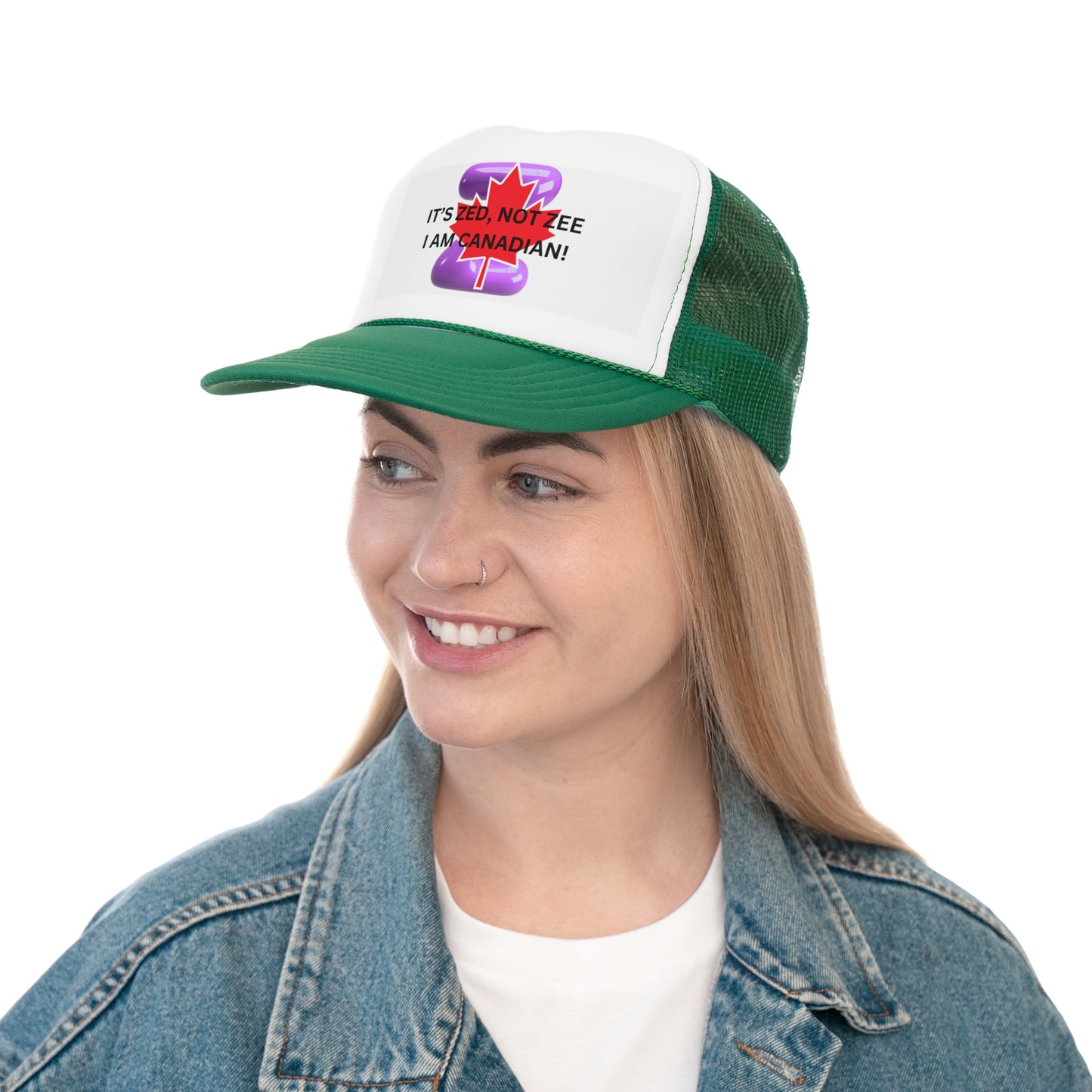 Canadian Humor Trucker Cap - 'It's Zed, Not Zee'