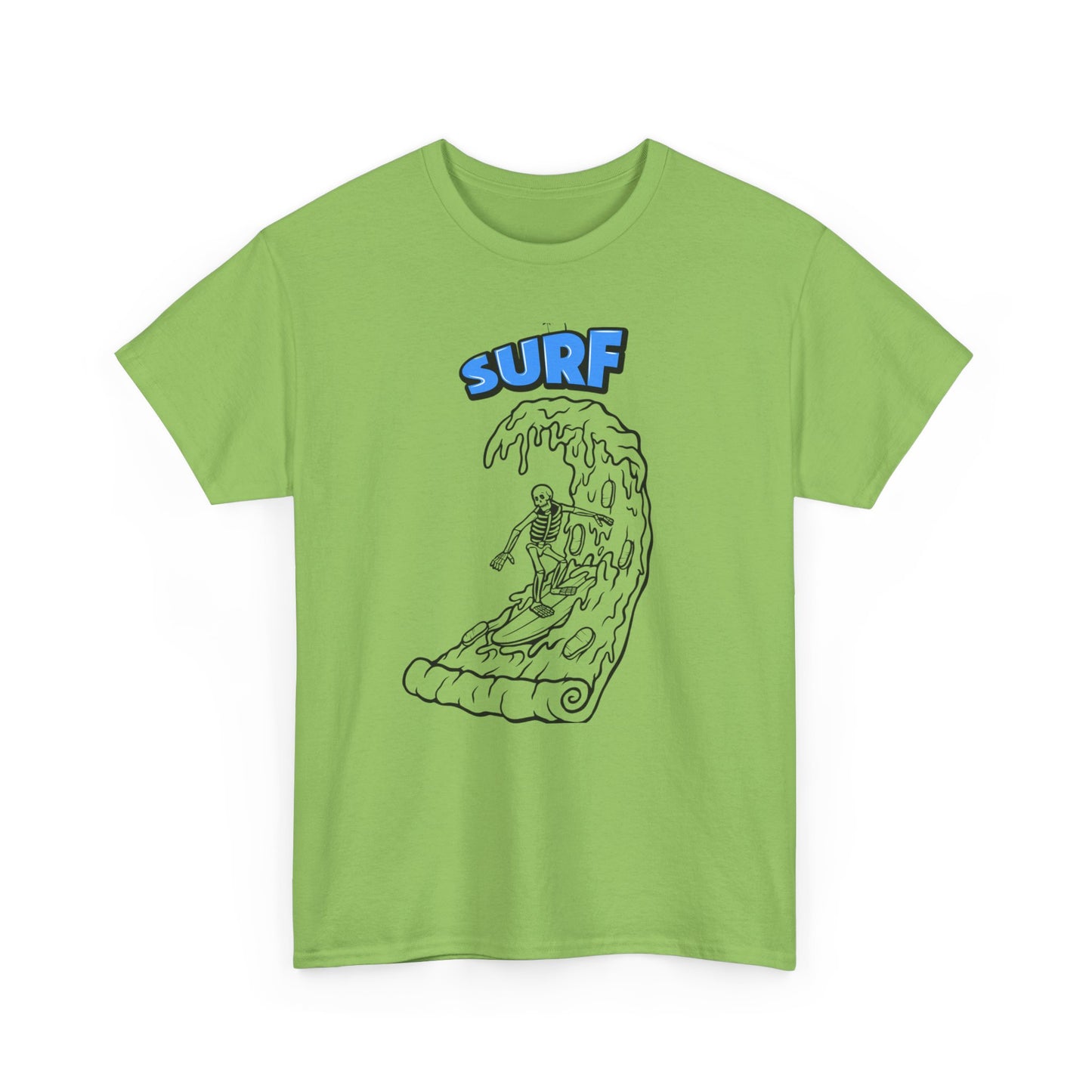 Surf Vibes Unisex Heavy Cotton Tee - Perfect for Beach Lovers, Summer Festivals, Casual Outings, Gift for Surfers, Fun and Relaxed Lifestyle