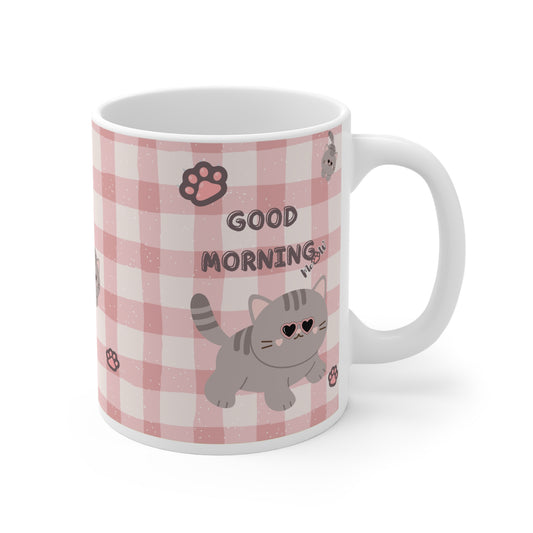 Cute Cat Good Morning Ceramic Mug, Gift for Cat Lovers, Cozy Kitchen Decor, Perfect for Birthdays, Coffee Lover's Gift, Kitty-Themed [...]