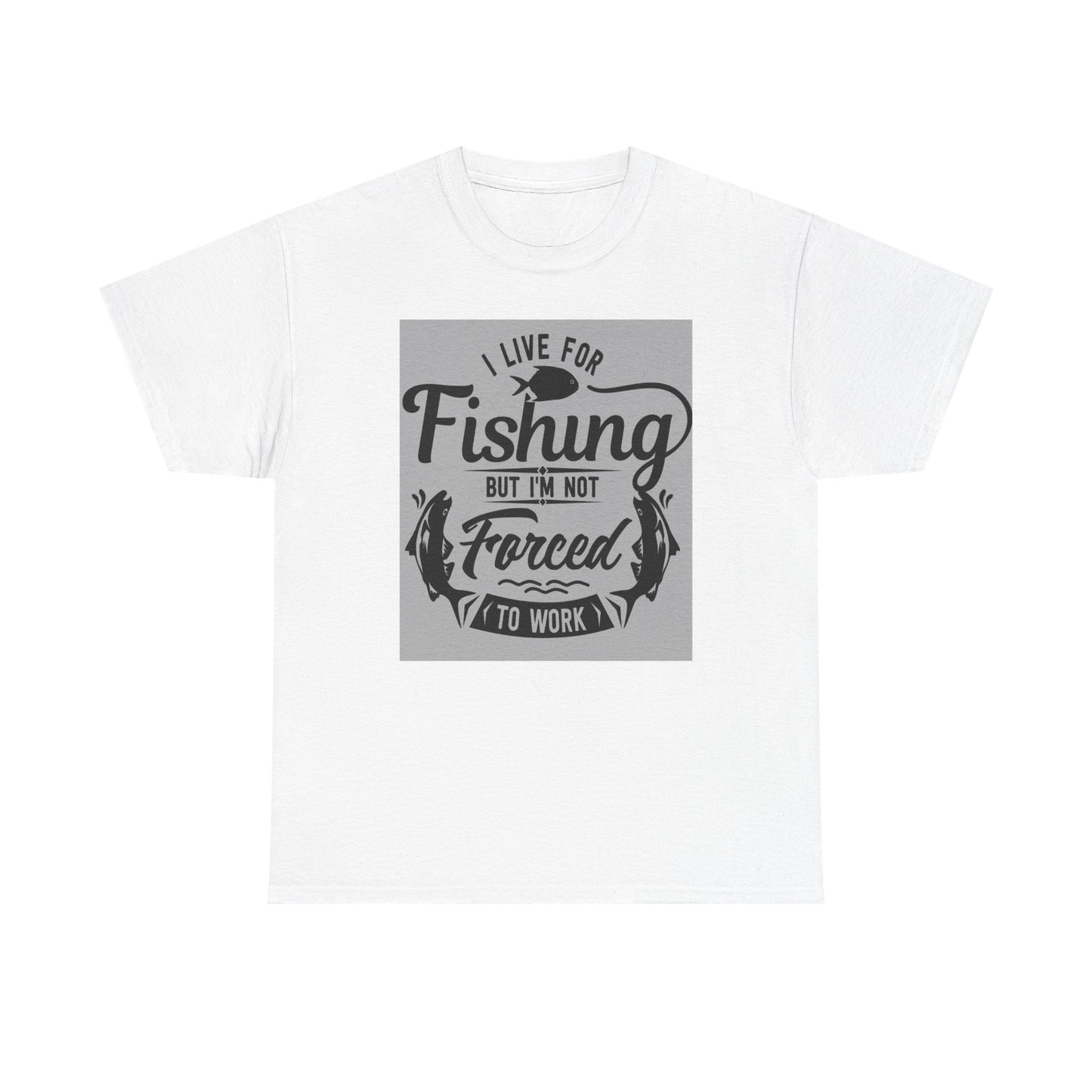 Fishing Enthusiast Tee - I Live for Fishing, Cute Fishing Shirt, Gift for Angler, Outdoor Adventure Apparel, Perfect for Father's Day
