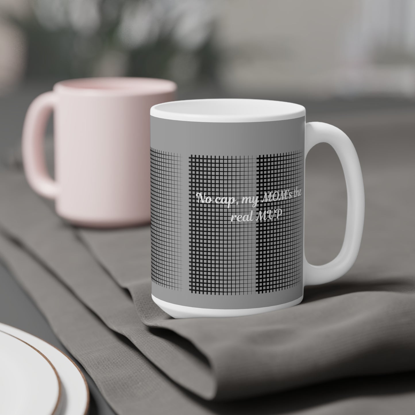 Mom's the Real MVP Ceramic Mug, Gift for Moms, Coffee Mug, Unique Mug, Mother's Day Gift, Inspirational Cup, Custom Mug