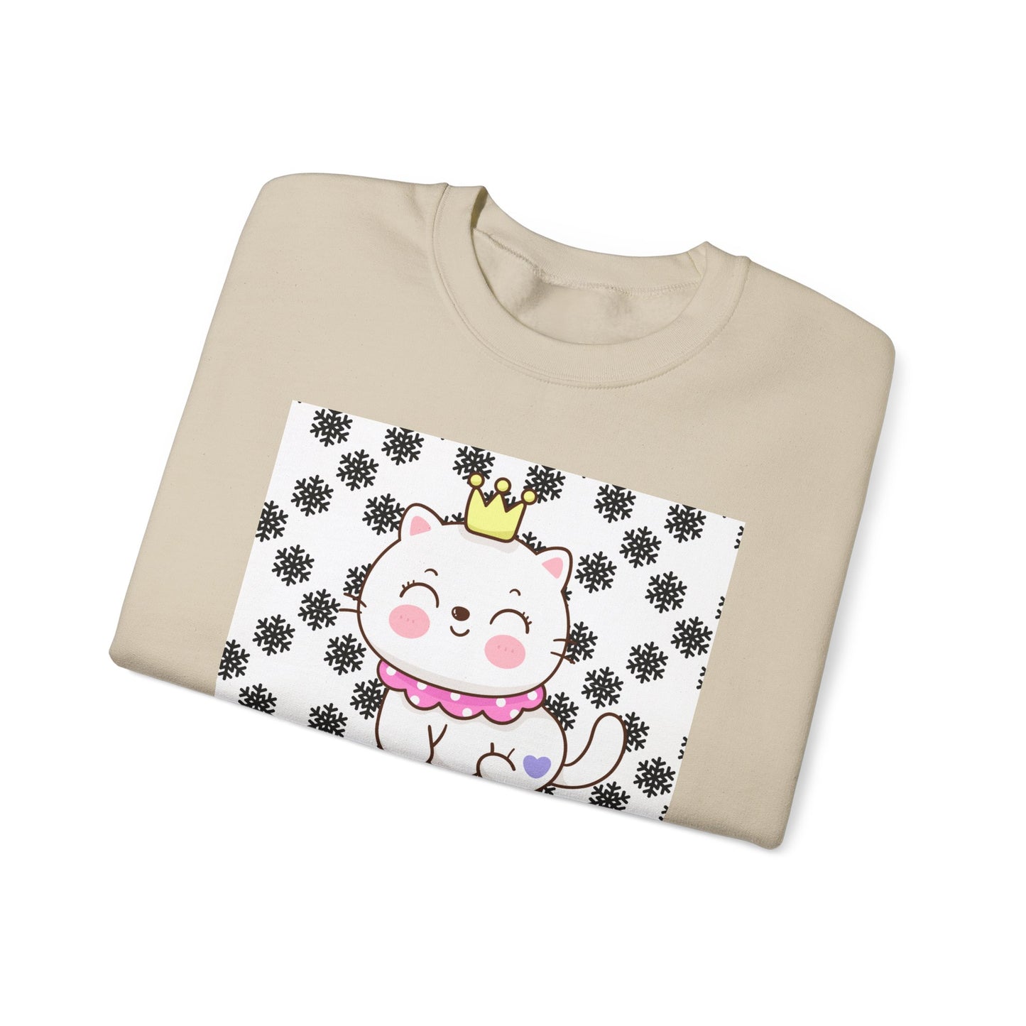 I Love You Mom Crewneck Sweatshirt - Cute Cat Design for Mother's Day