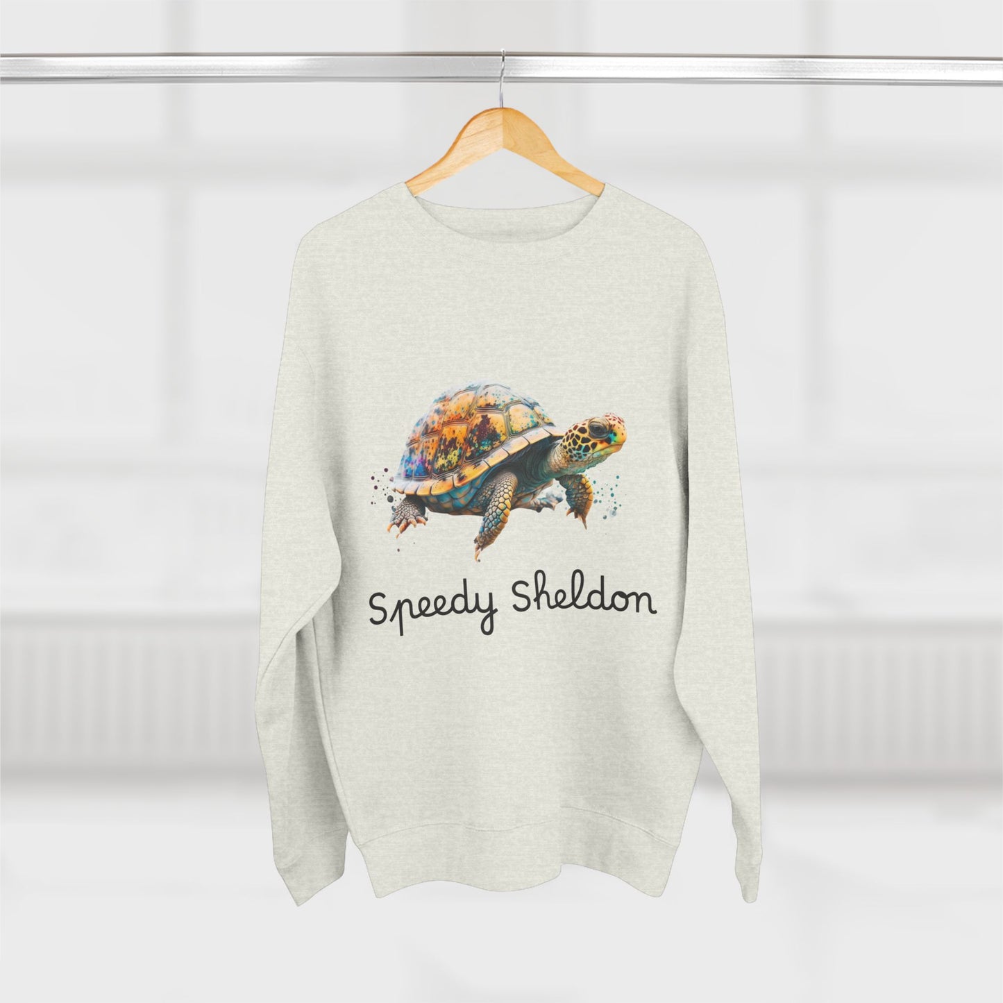 ‘Speedy Sheldon’ Turtle Unisex Crewneck Sweatshirt