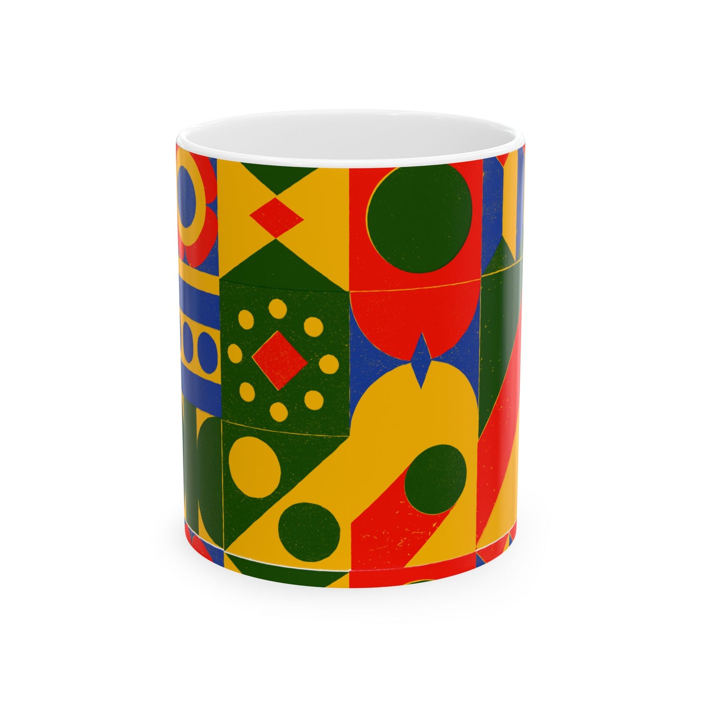 Colourful Pattern’ Ceramic Mug, (11oz, 15oz)