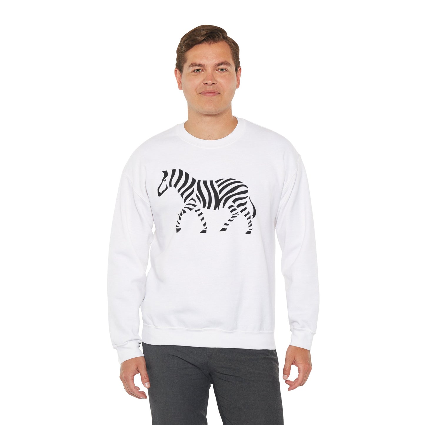 ‘Zebra’ Unisex Heavy Blend™ Crewneck Sweatshirt