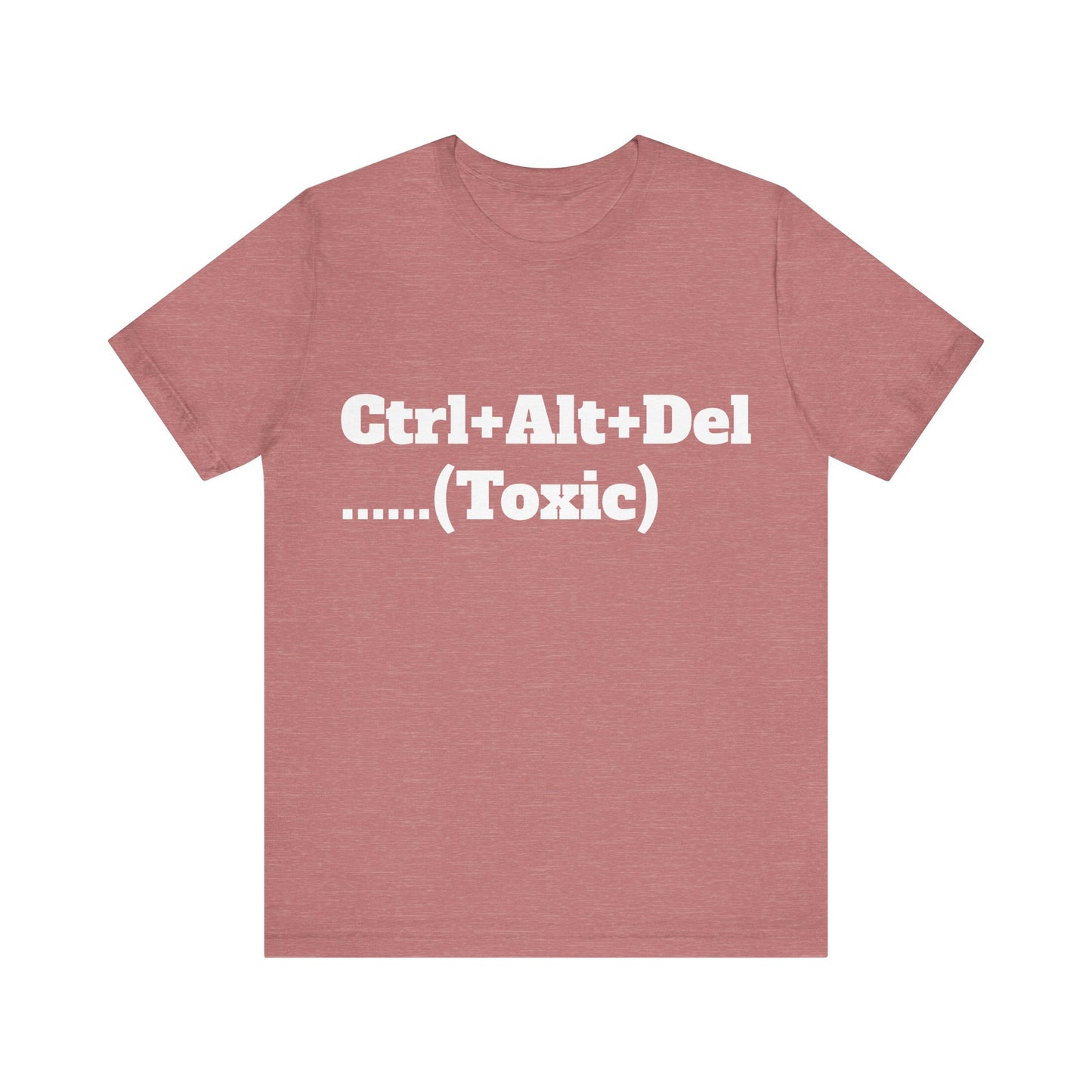 Ctrl+Alt+Del w/ White Text Unisex Jersey Short Sleeve Tee