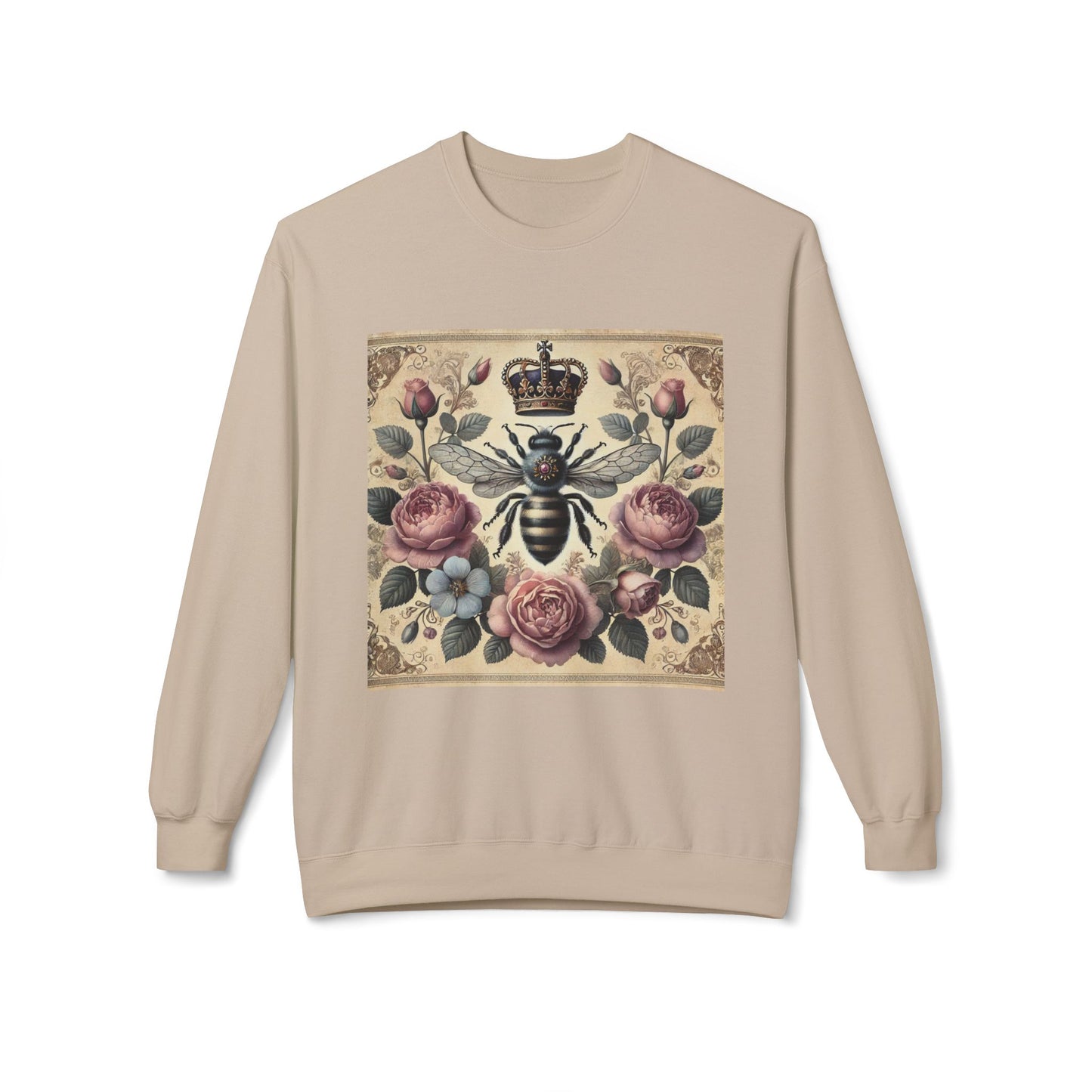 ‘Queen Bee’ Unisex Midweight Softstyle Fleece Crewneck Sweatshirt