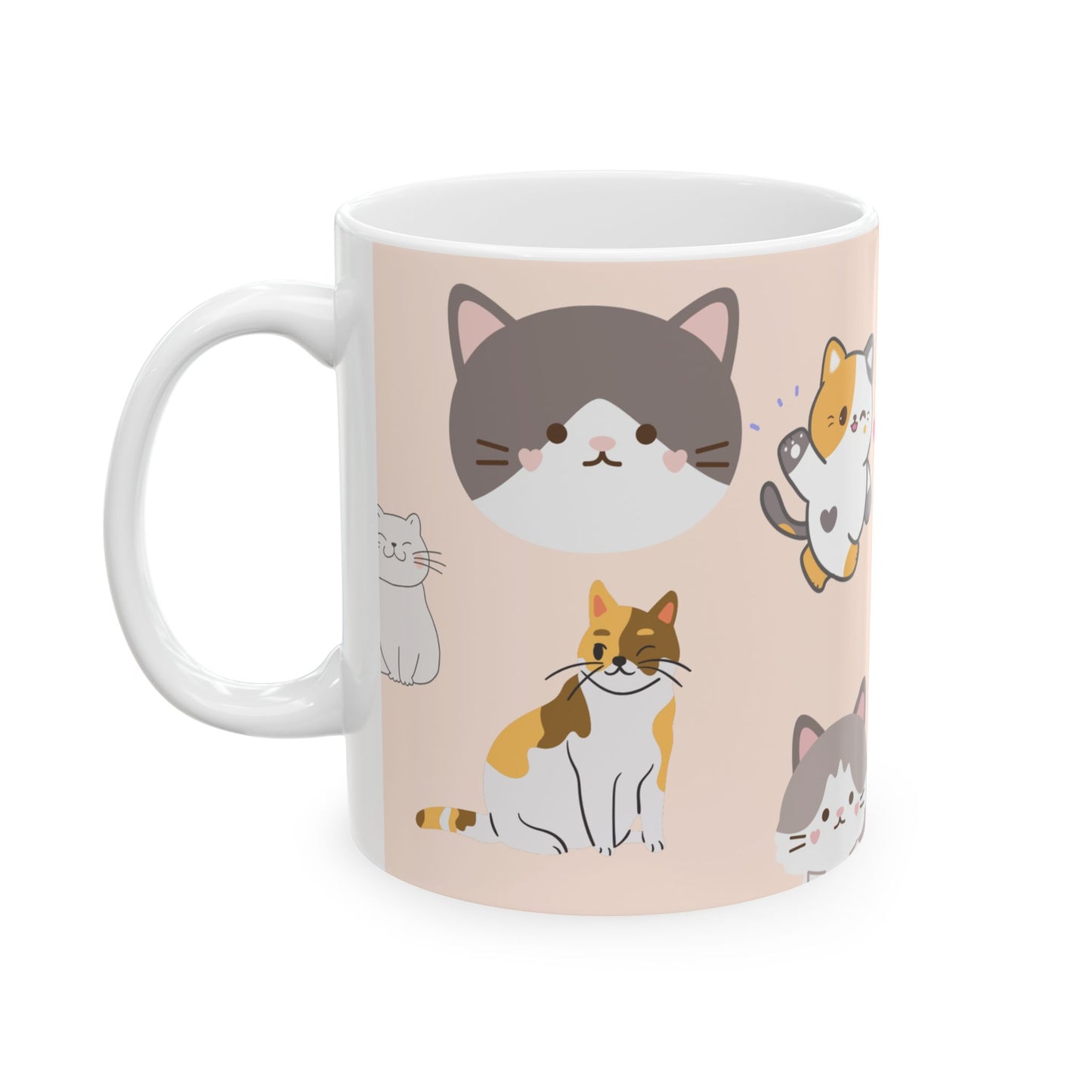 ‘Kitties’ Ceramic Mug, (11oz, 15oz)