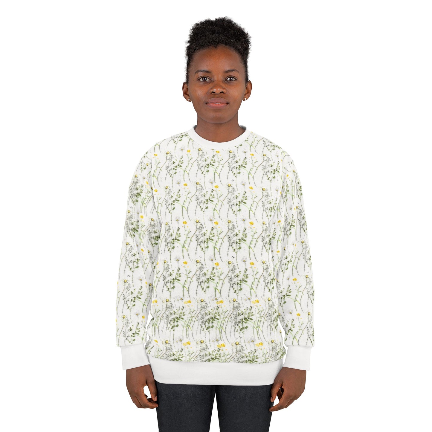 ‘Yellow Wildflowers’ Unisex Sweatshirt (AOP)