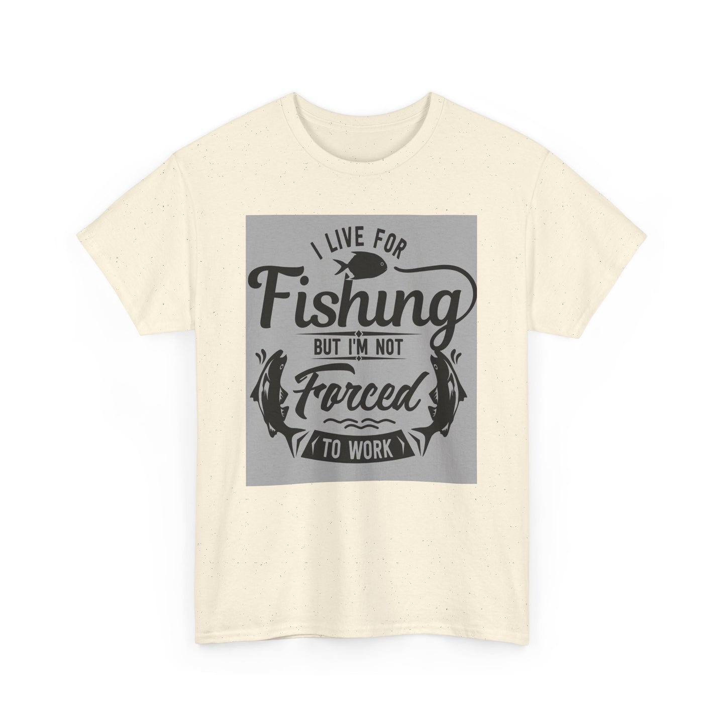 Fishing Enthusiast Tee - I Live for Fishing, Cute Fishing Shirt, Gift for Angler, Outdoor Adventure Apparel, Perfect for Father's Day