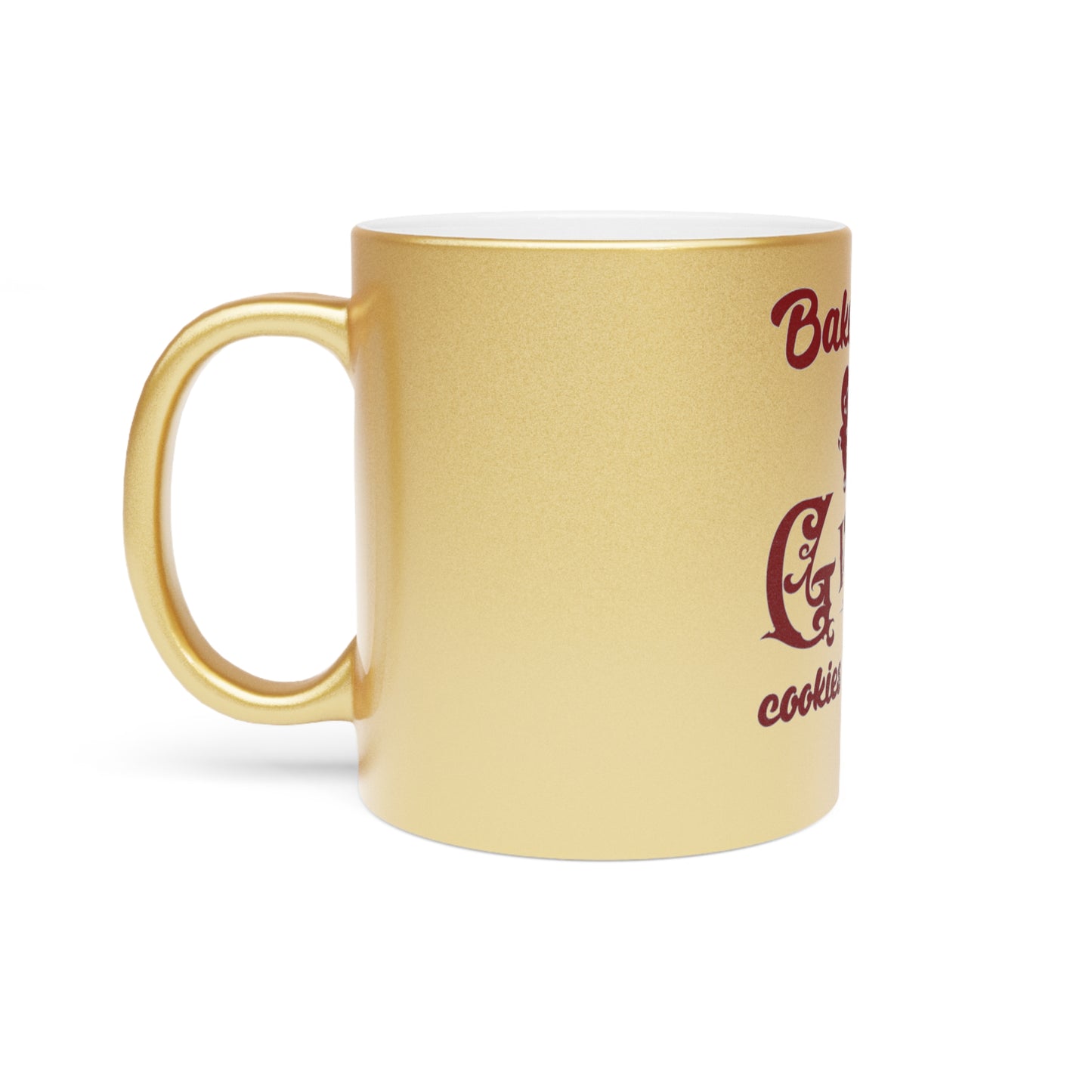 Gingerbread Metallic Mug (Silver\Gold)