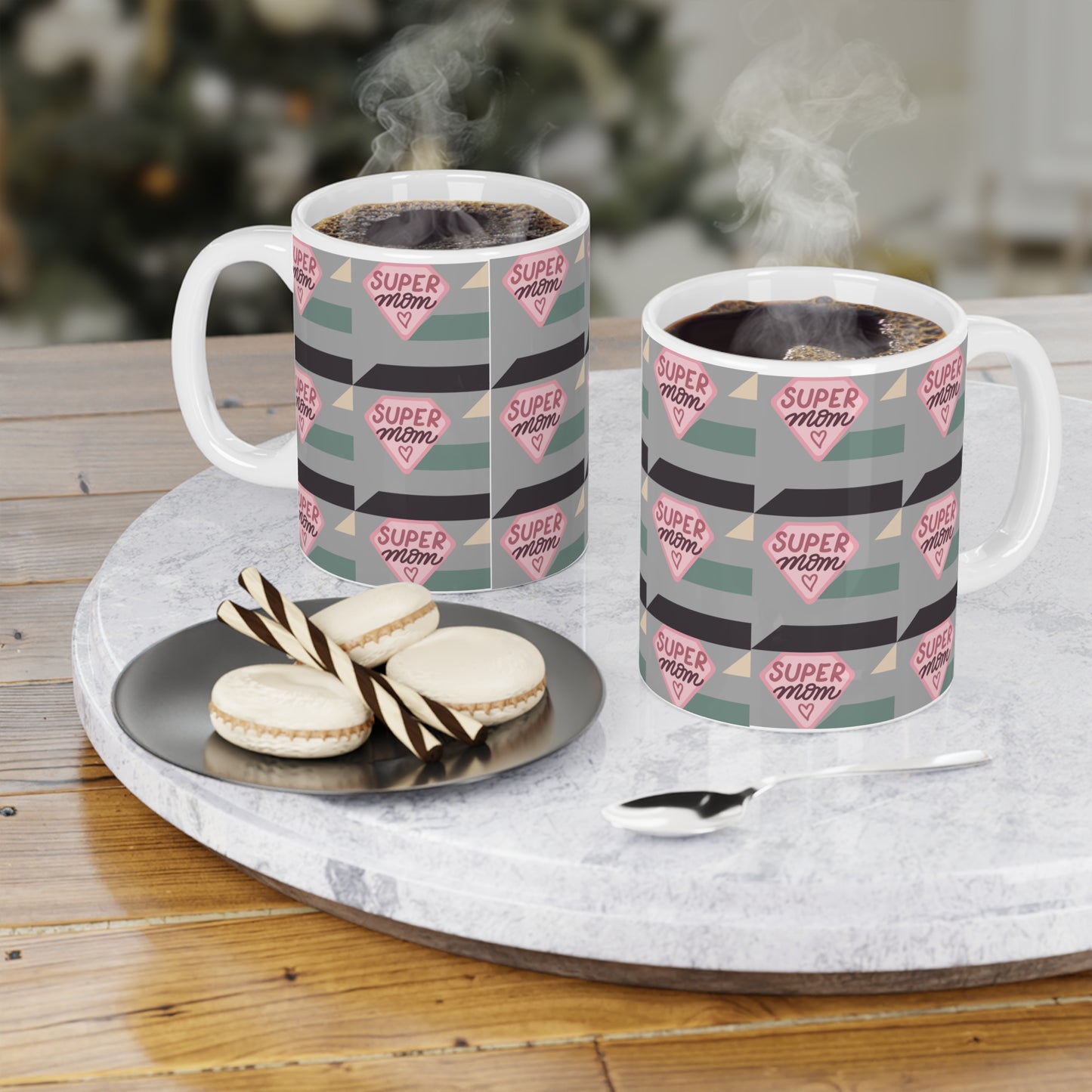 Super Mom Ceramic Mug - Heartfelt Gift for Mother's Day & Everyday Celebrations