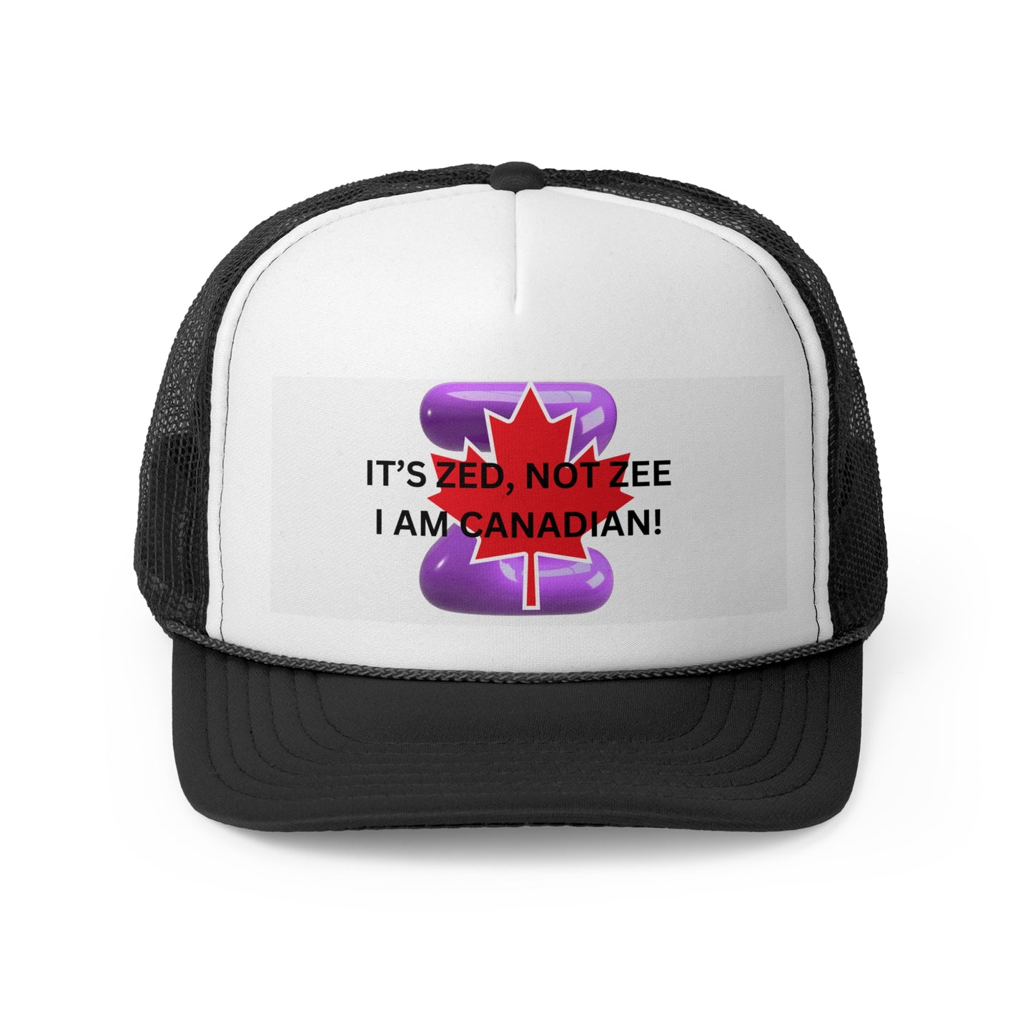 Canadian Humor Trucker Cap - 'It's Zed, Not Zee'