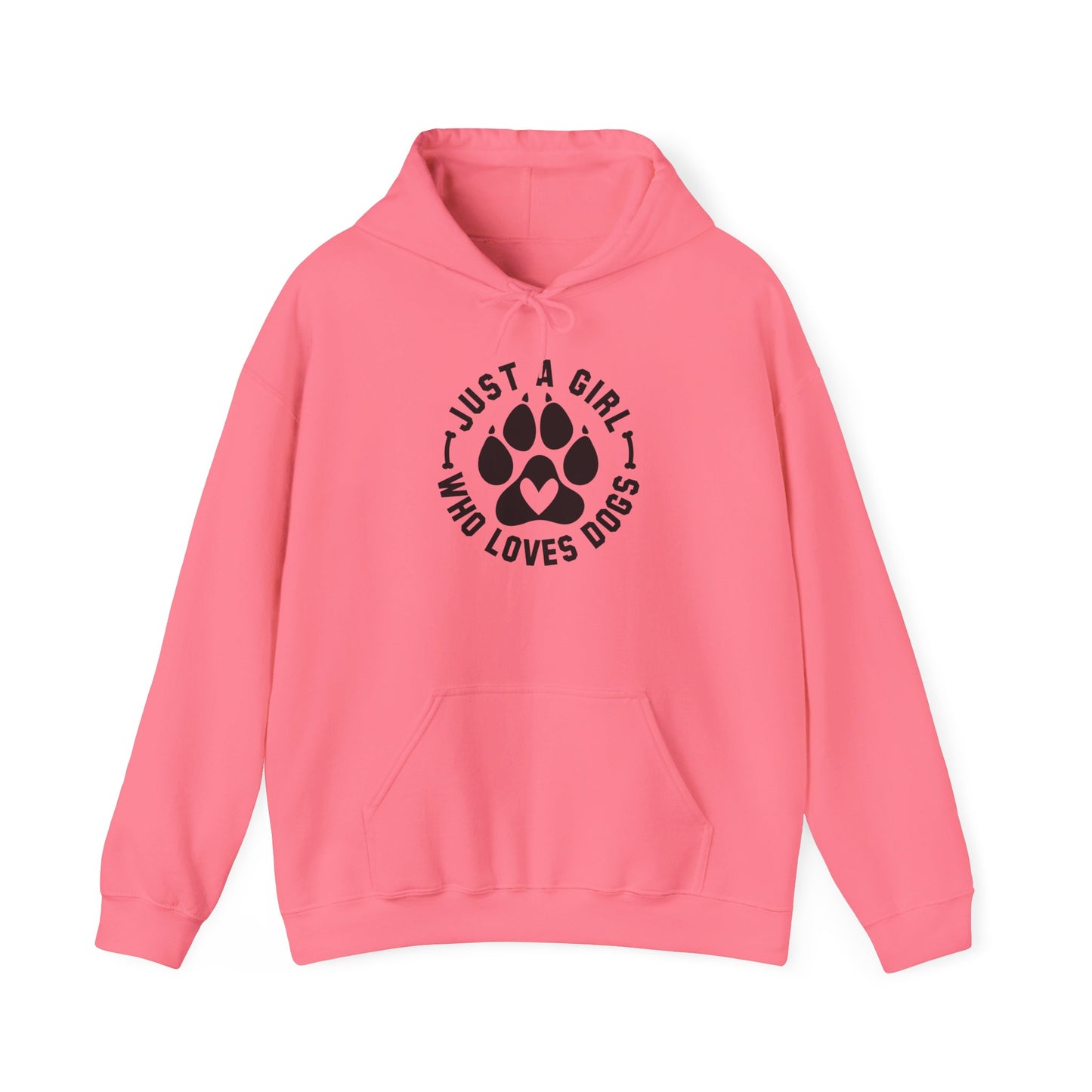 ‘Just a Girl who loves Dogs’ Heavy Blend™ Hooded Sweatshirt