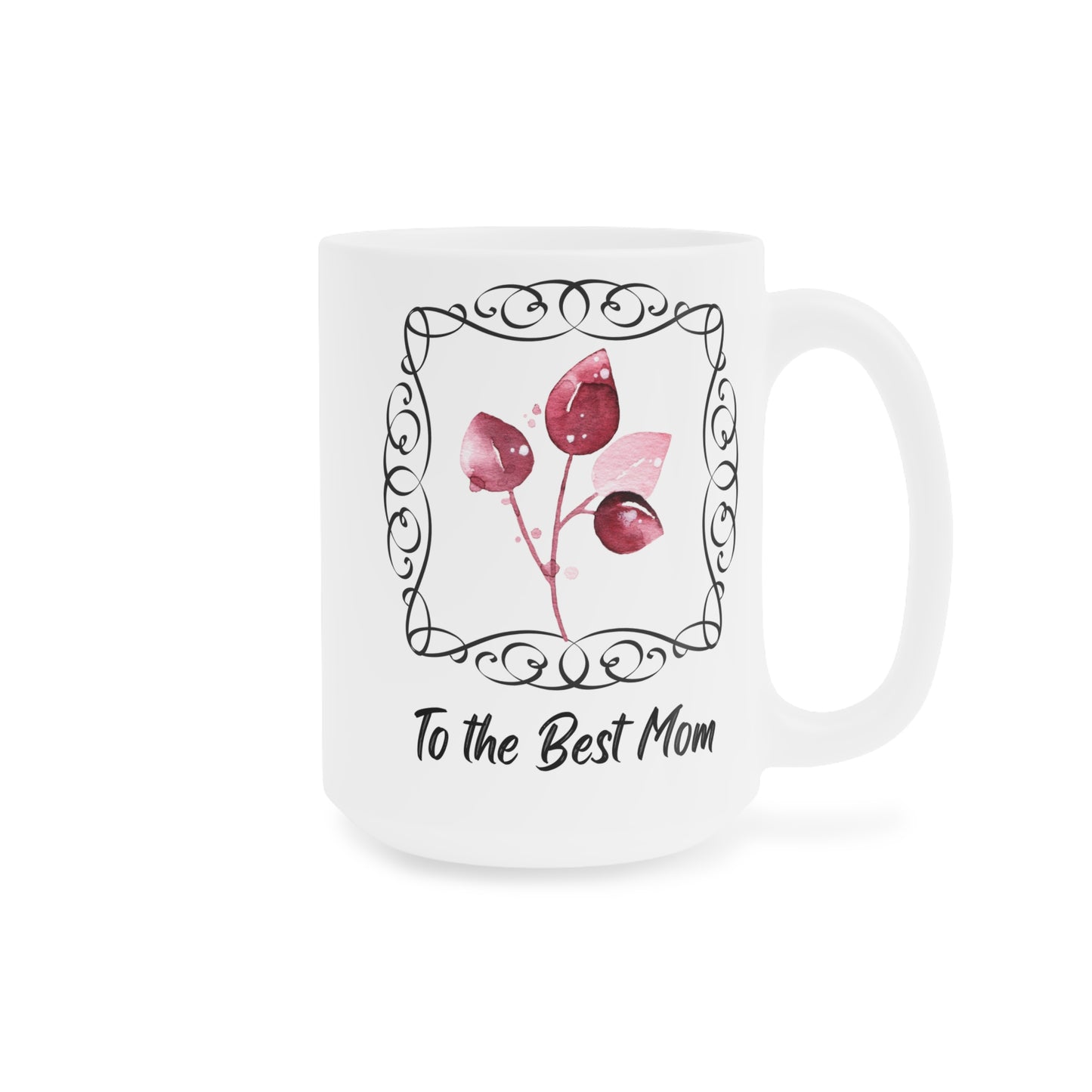 To the Best Mom Floral Ceramic Mug - Perfect Gift for Mother's Day & Celebrations