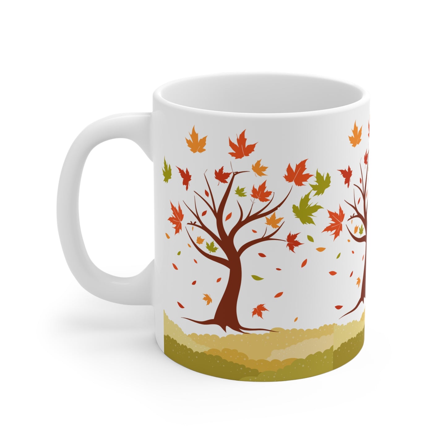 Autumn Leaves Ceramic Mug - Perfect for Cozy Fall Days